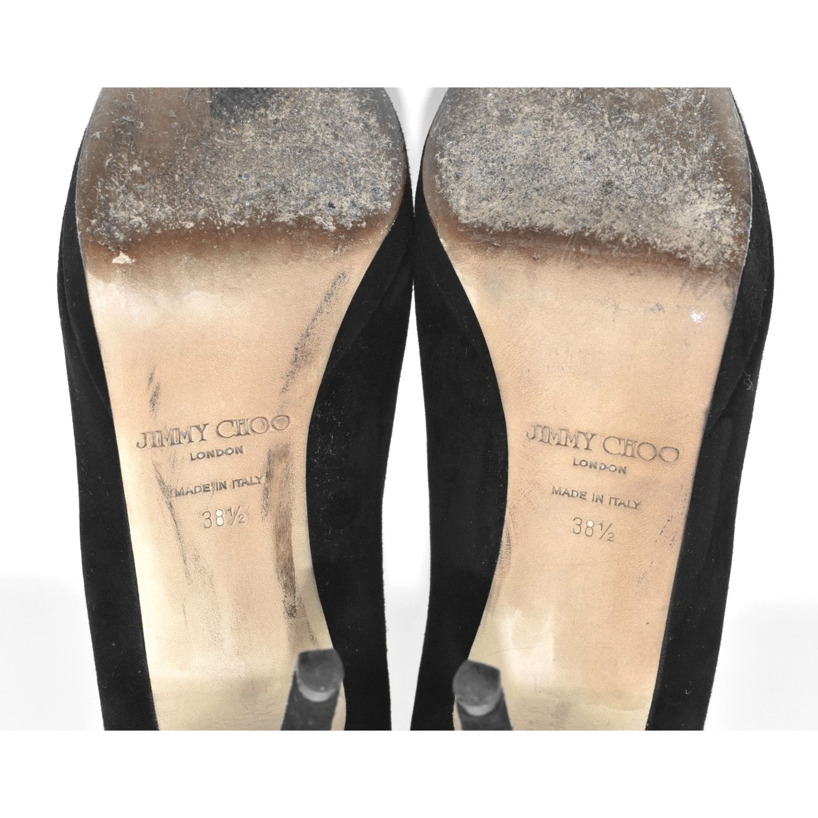 Jimmy Choo JIMMY CHOO Suede Peep Toe Stiletto Heels Pump Shoes Sz 38.5 Size US 8.5 / IT 38.5 - 7 Thumbnail