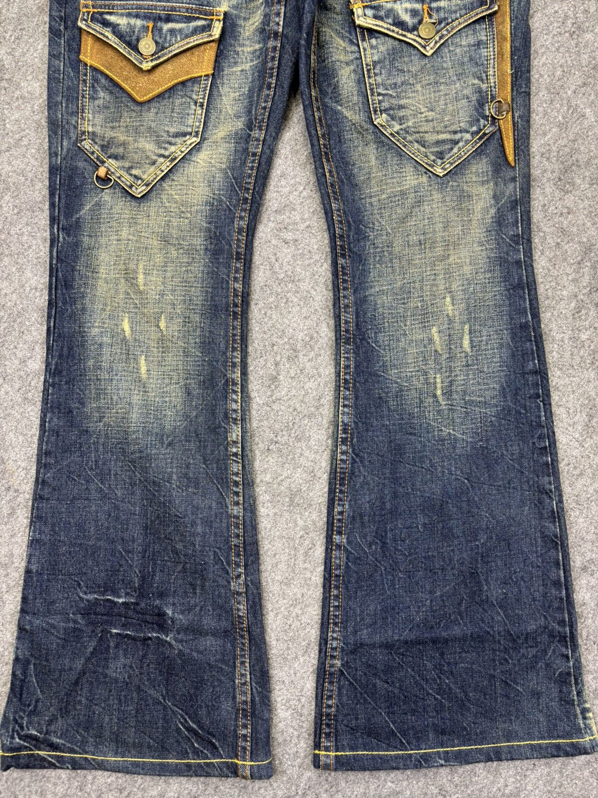 Tornado Mart 💥Super Flare💥Archival Tornado Mart Multipockets Denim K21 Size US 34 / EU 50 - 4 Thumbnail