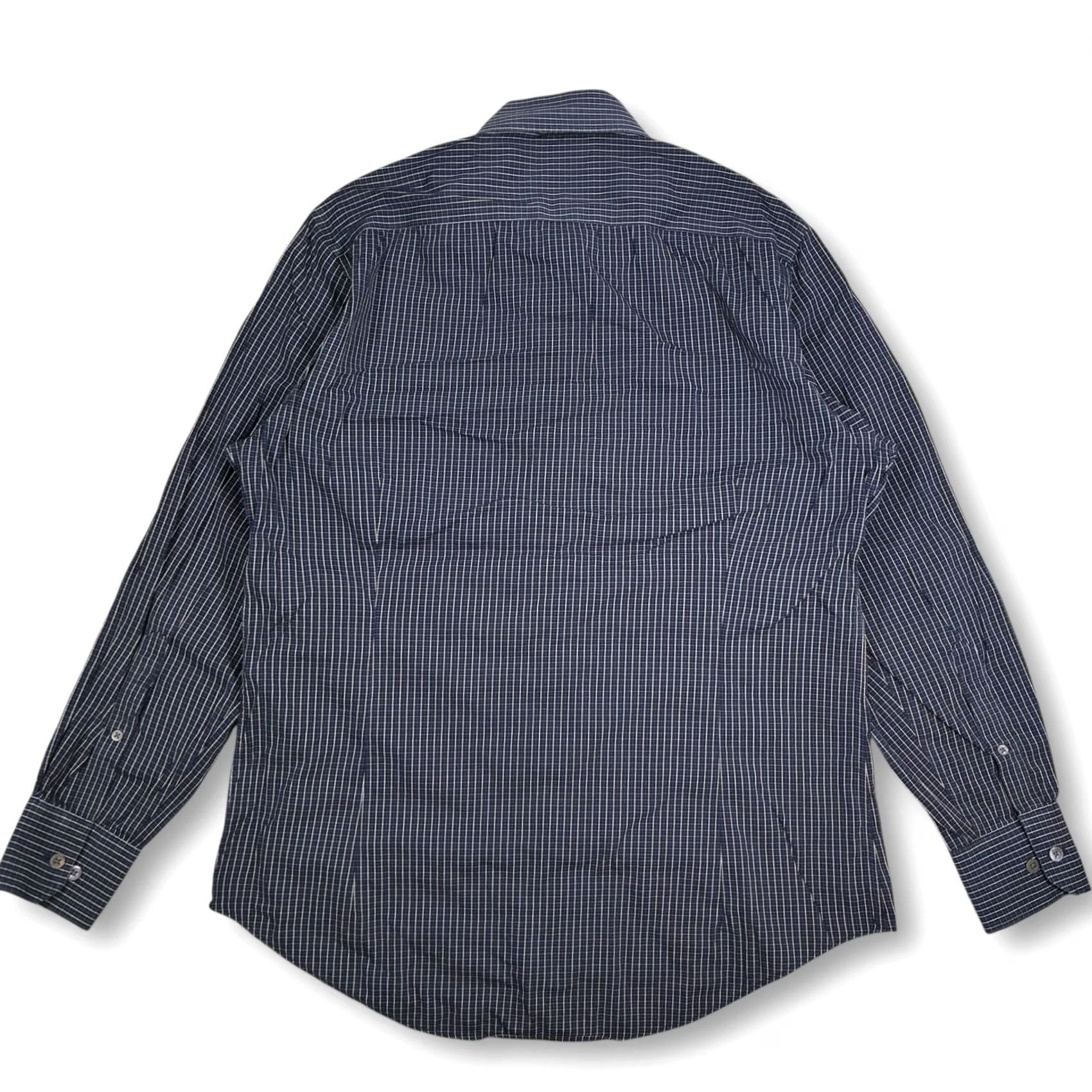 Bonobos Bonobos Dress Shirt Gingham Tailored Fit Long Sleeve Blue White 15 1/2 33 Mens Size 42R - 3 Thumbnail