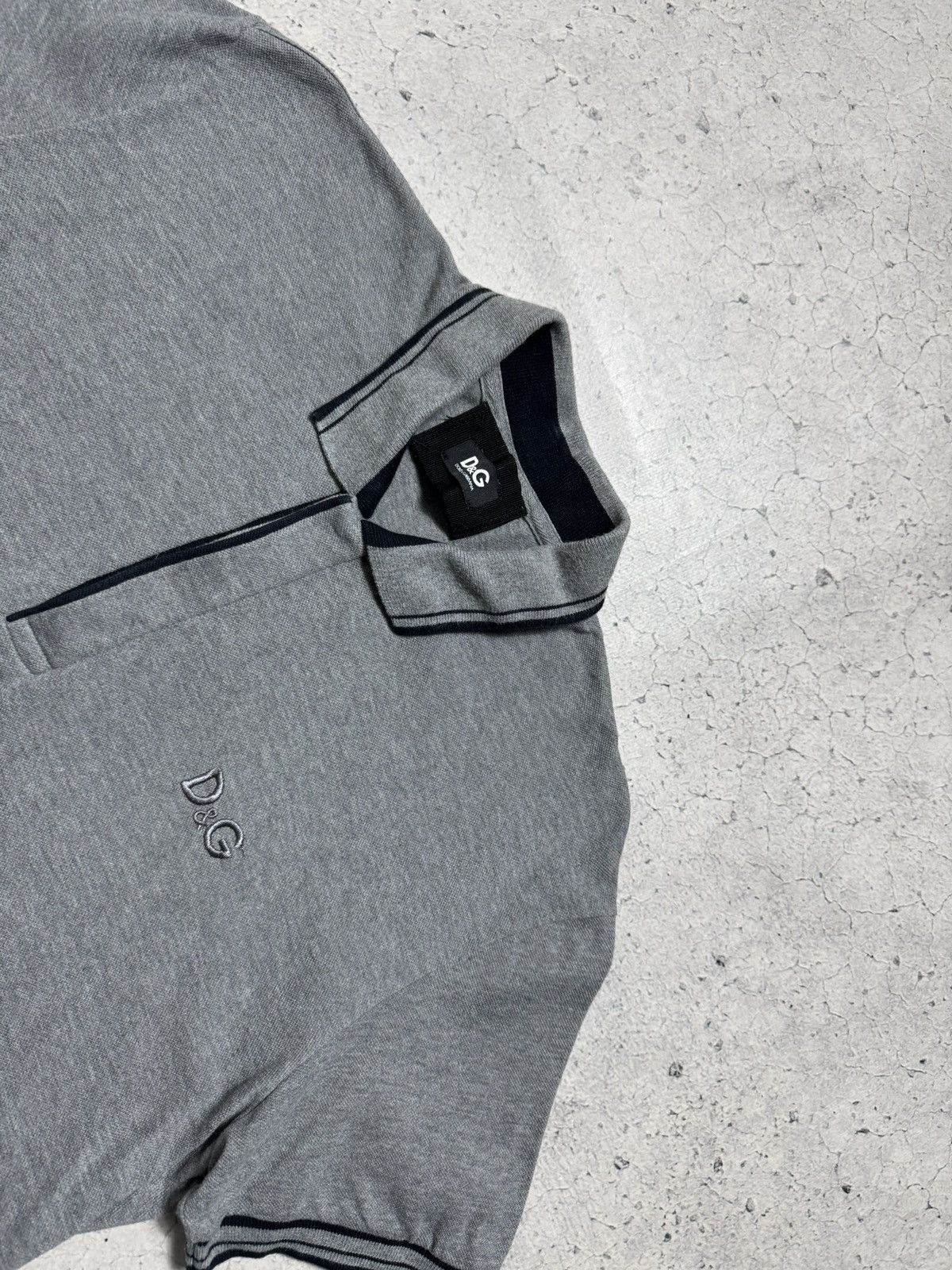 Dolce & Gabbana Dolce & Gabbana DG Luxury Polo Shirt Size 50 Grey Size US M / EU 48-50 / 2 - 4 Thumbnail