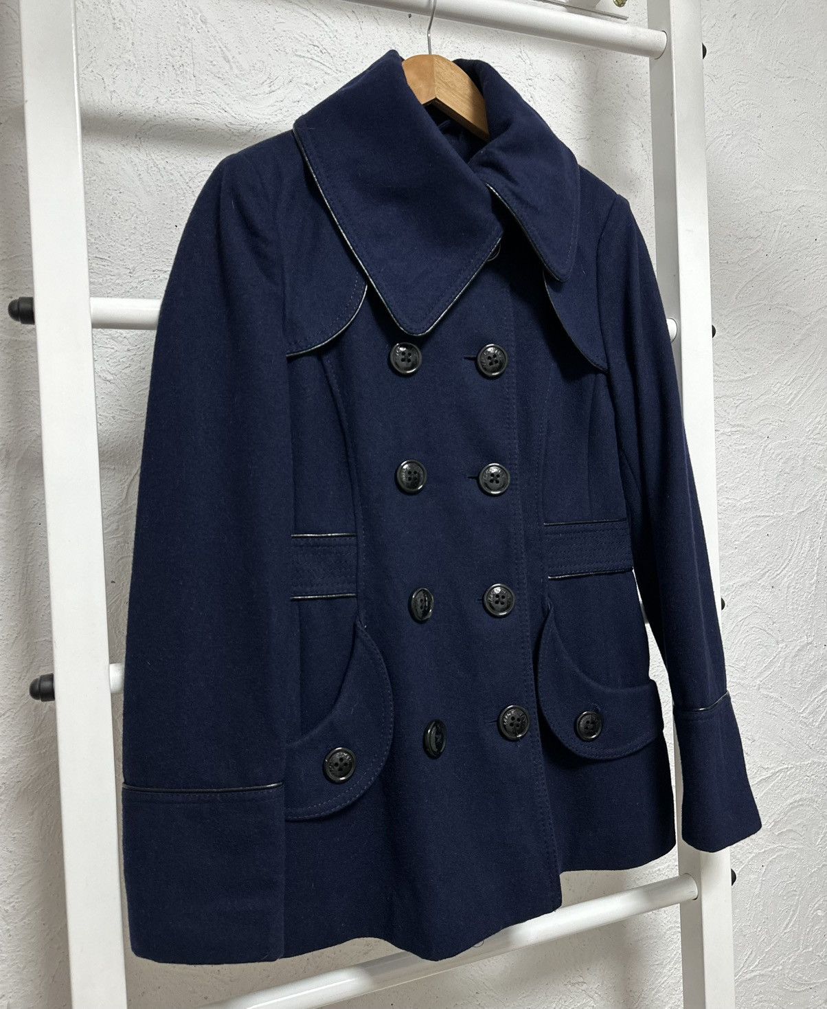 Miss Sixty Miss Sixty Women’s Double-Breasted Coat M Blue Y2K Hysteric Size M / US 6-8 / IT 42-44 - 3 Thumbnail