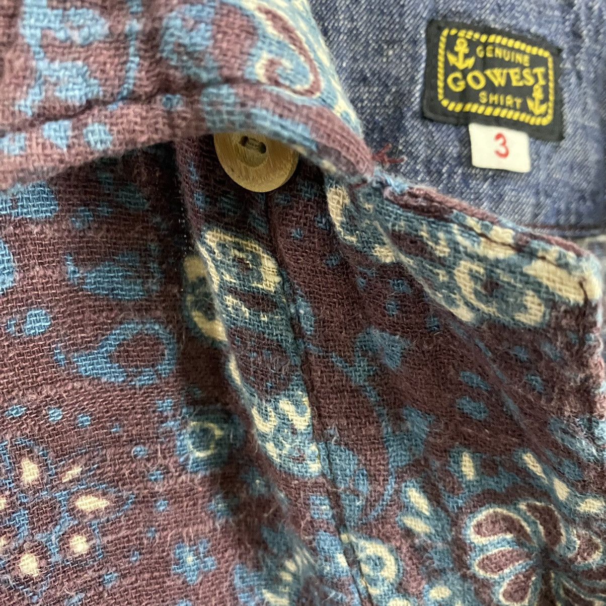 Japanese Brand Gowest Hawaiian shirt overprint single pocket Size US L / EU 52-54 / 3 - 10 Thumbnail