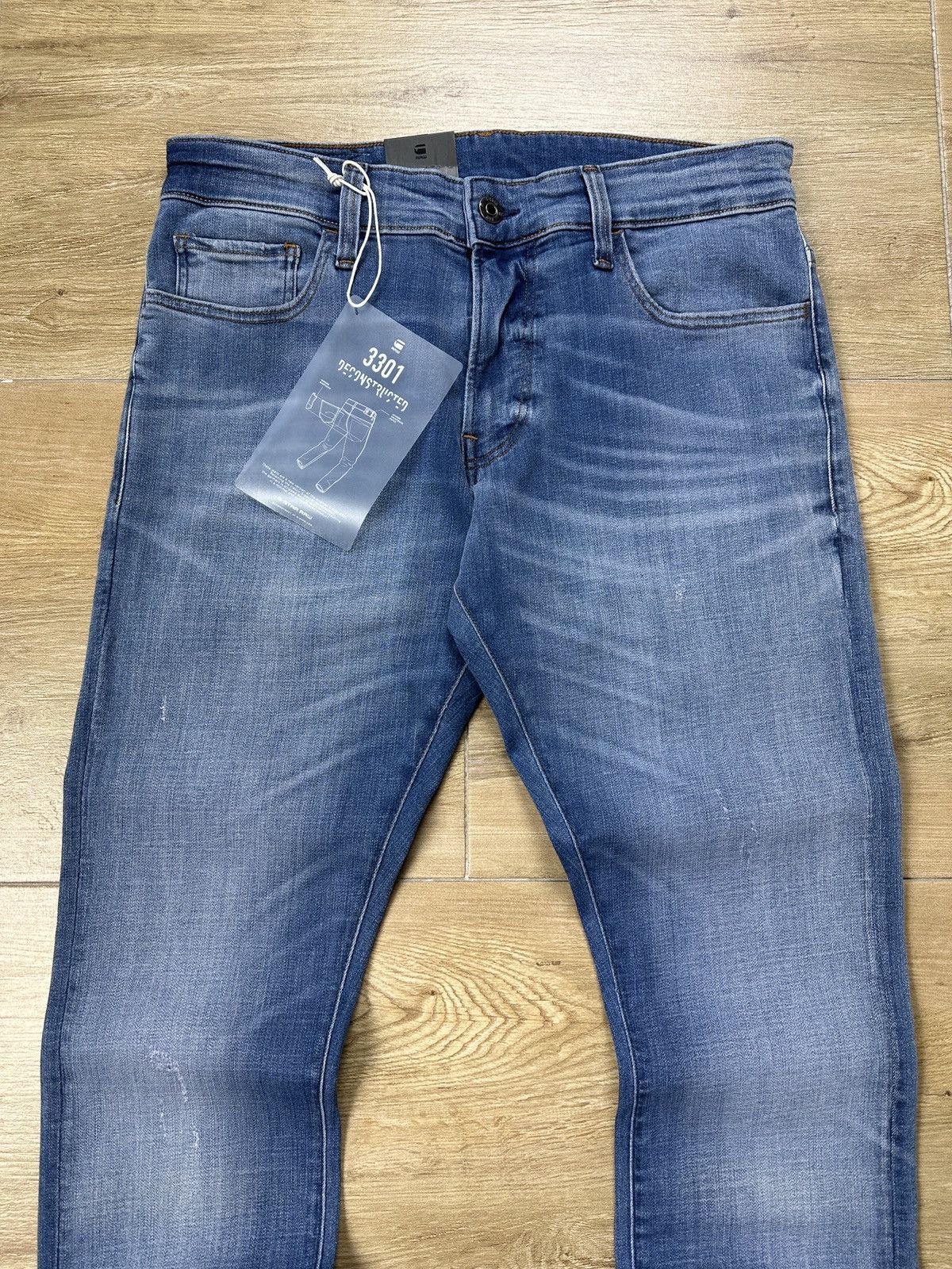 G-Star NEW🏷️ G-Star Raw 3301 Deconstructed Skinny Denim Jeans Size US 31 - 2 Thumbnail