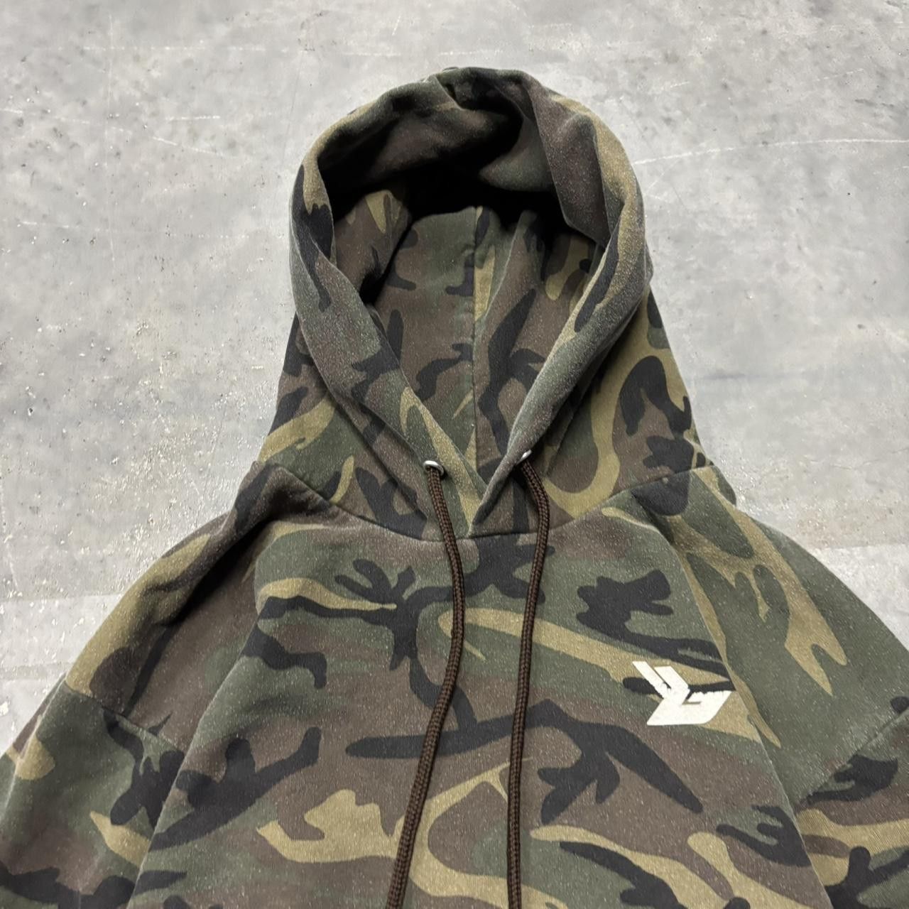 Japanese Brand × Vintage Crazy Vintage Y2K/2000s Grunge Camo Streetwear Skater Style Hoodie! Size US M / EU 48-50 / 2 - 2 Thumbnail