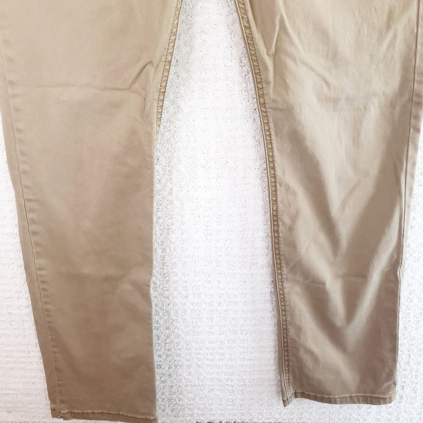 Wrangler Wrangler 5 Star Premium Slim Straight Jeans Tan 32x32 Mens Regular Cotton Elastane Stretch 5-Pocket USA Cowboy Logo Zipper Button Denim Size US 32 / EU 48 - 7 Thumbnail