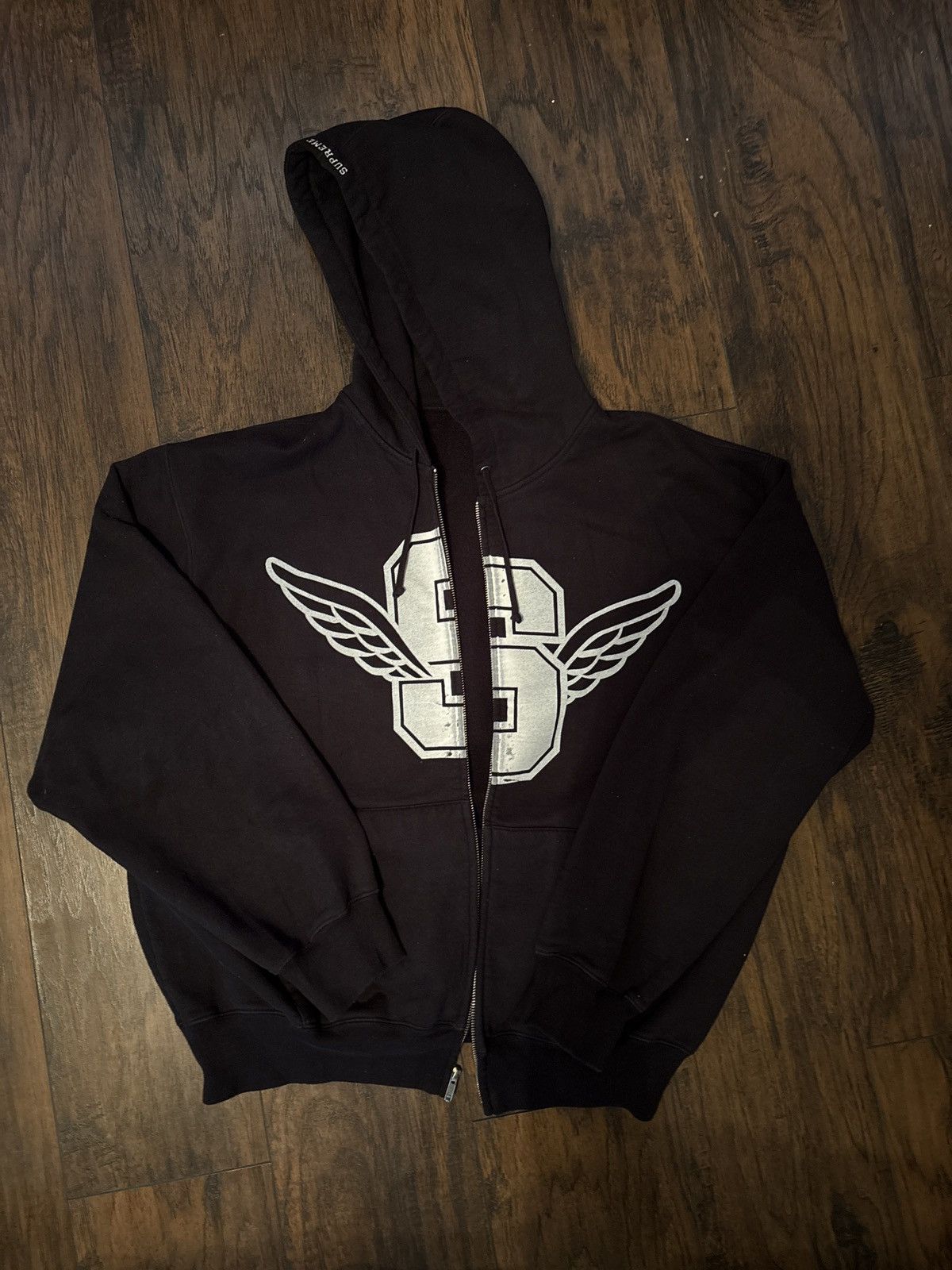 Supreme Supreme Wings Zip Up Hoodie SS25 Grey L | Grailed