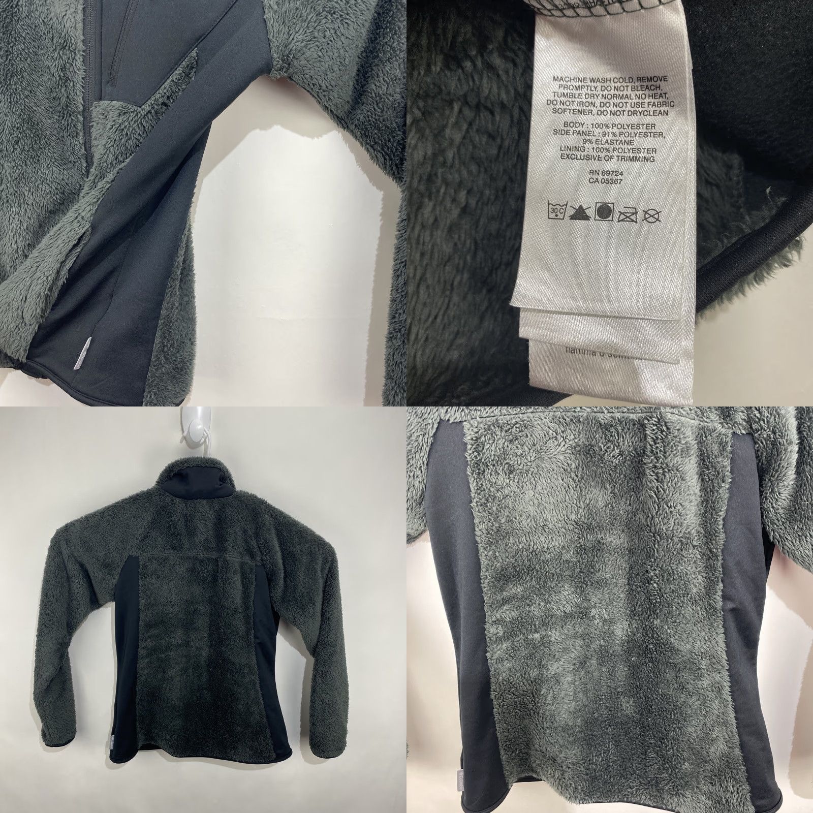 Vintage Columbia Sherpa Full Zip Women's Sweater Gray Black Fleece Winter Jacket Medium Size M / US 6-8 / IT 42-44 - 8 Thumbnail