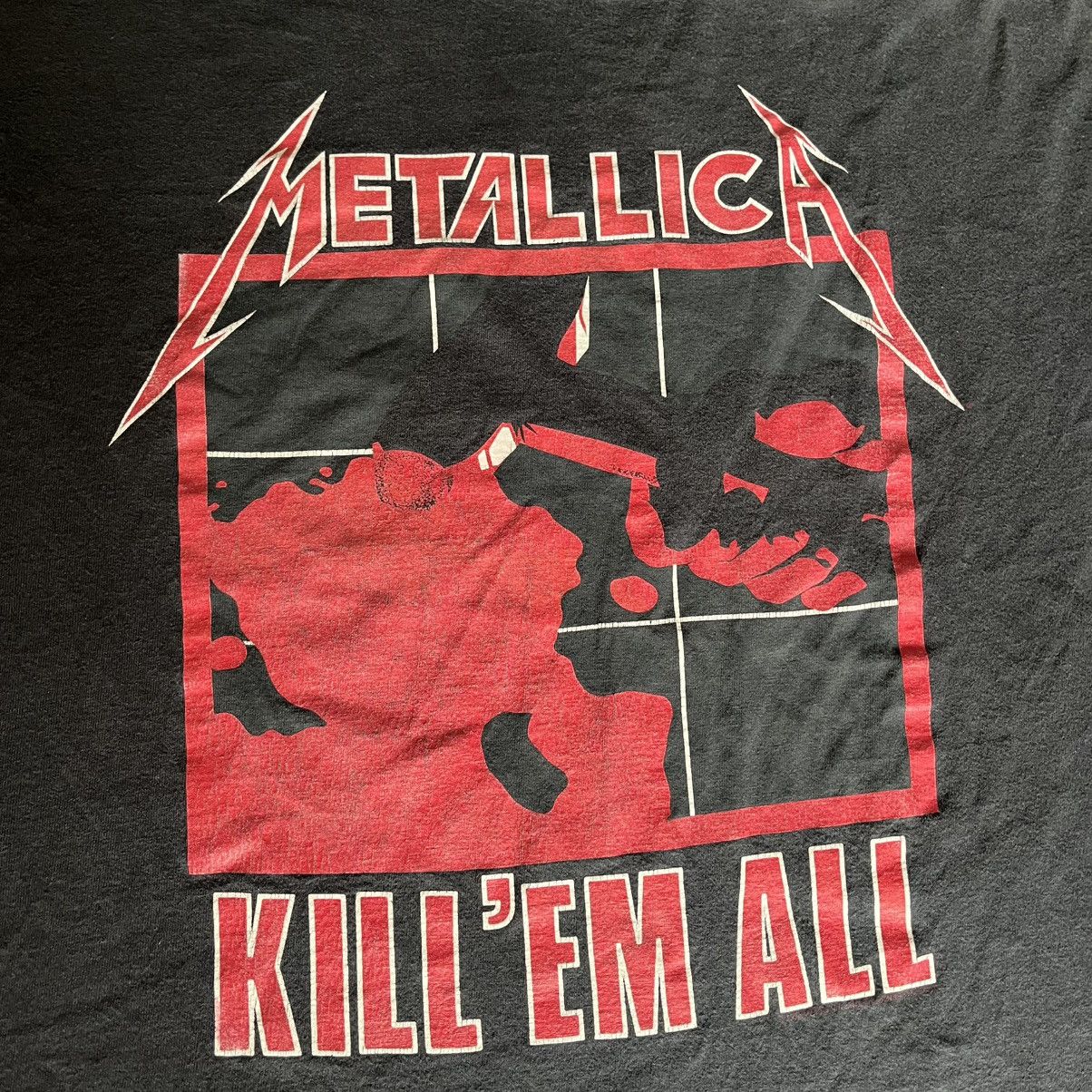 Metallica Vintage 90s Metallica Kill Em All Double Sided Logo Band Tee Size US L / EU 52-54 / 3 - 5 Thumbnail
