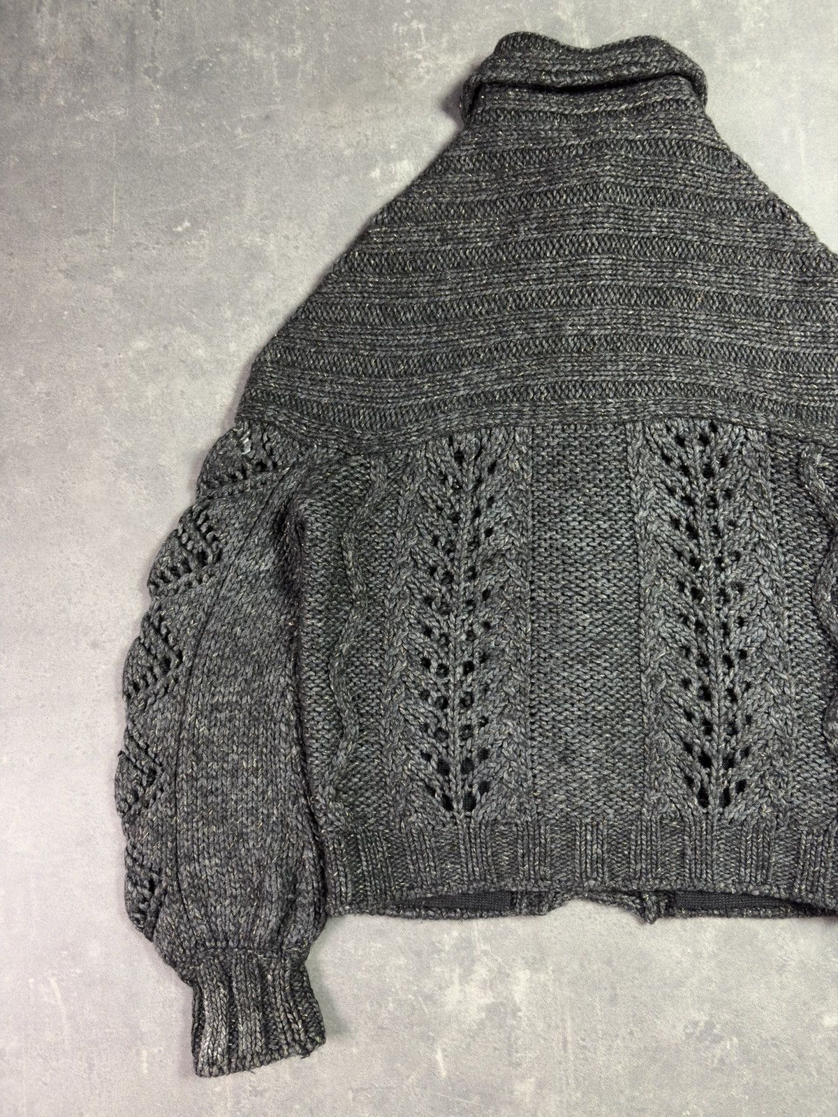 Just Cavalli 00s Just Cavalli Wool Heavy Metallic Fades Cardigan Knit 42 Size M / US 6-8 / IT 42-44 - 17 Thumbnail