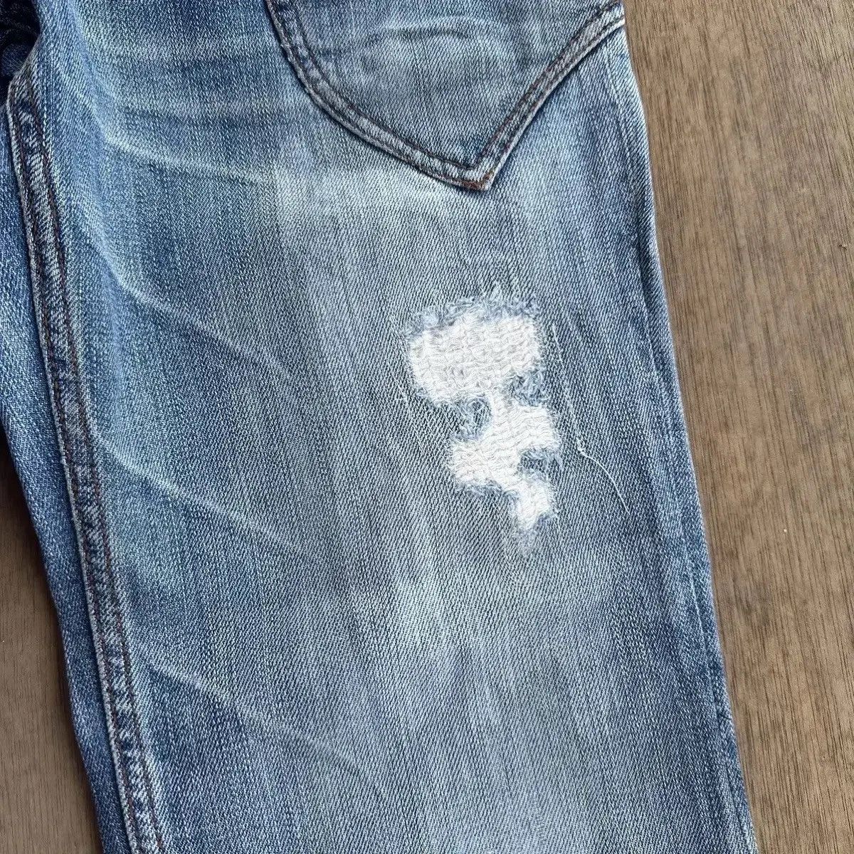 HIDEAWAYS GRAILS FLARE/BOOTCUT🔥HIDEAWAYS NICOLE JEAN DISTRESSED DENIM Size US 31 - 7 Thumbnail