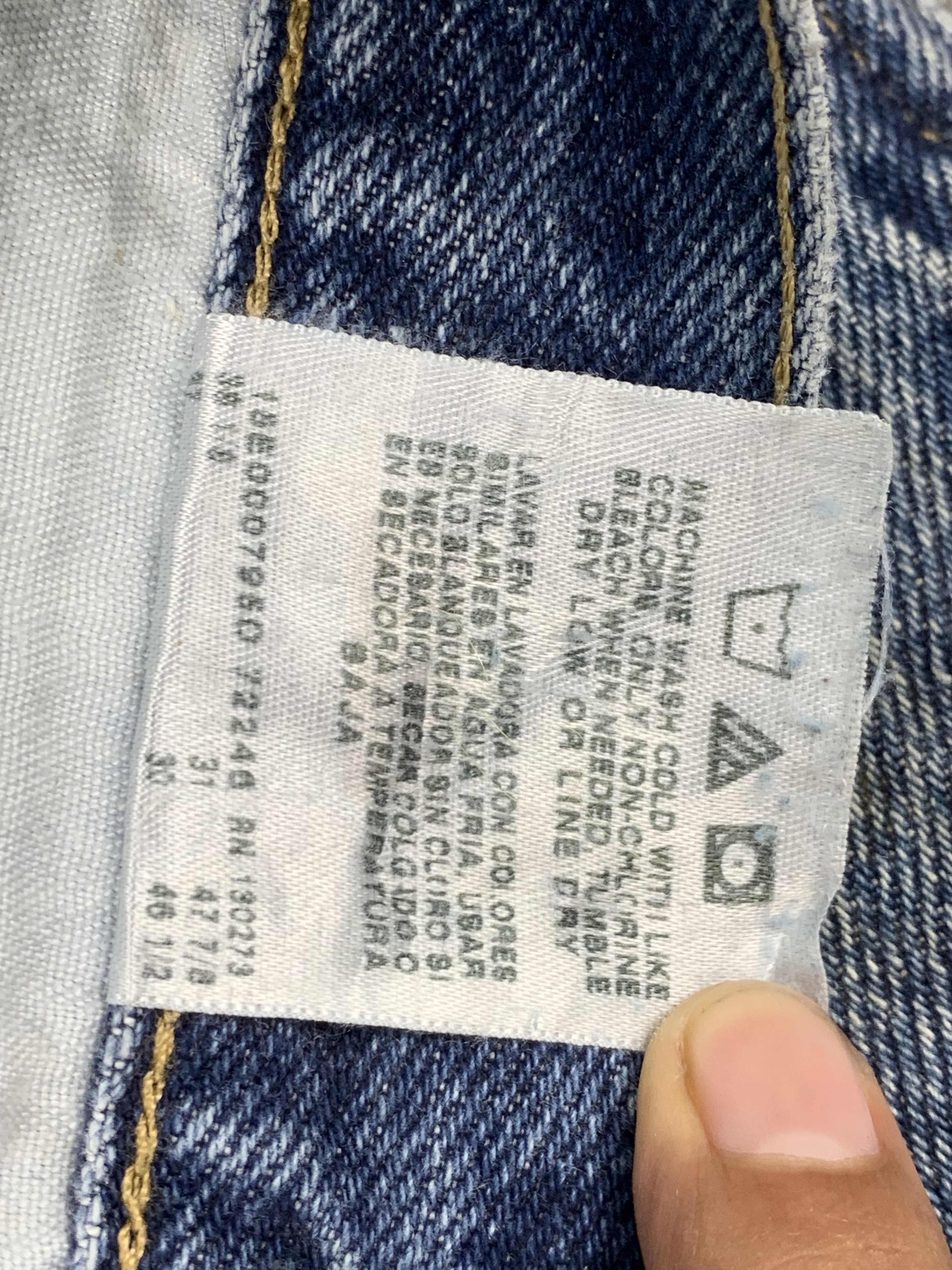 Vintage Vintage Wrangler Faded Blue Jeans DP1702 Size US 35 - 7 Thumbnail