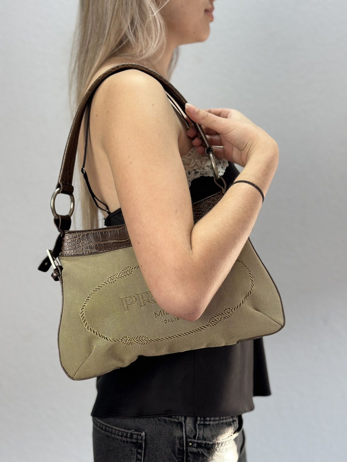 Other Y2k Gothic Avatngarde Bag Distressed Prada Style Japanese Size ONE SIZE - 2 Thumbnail