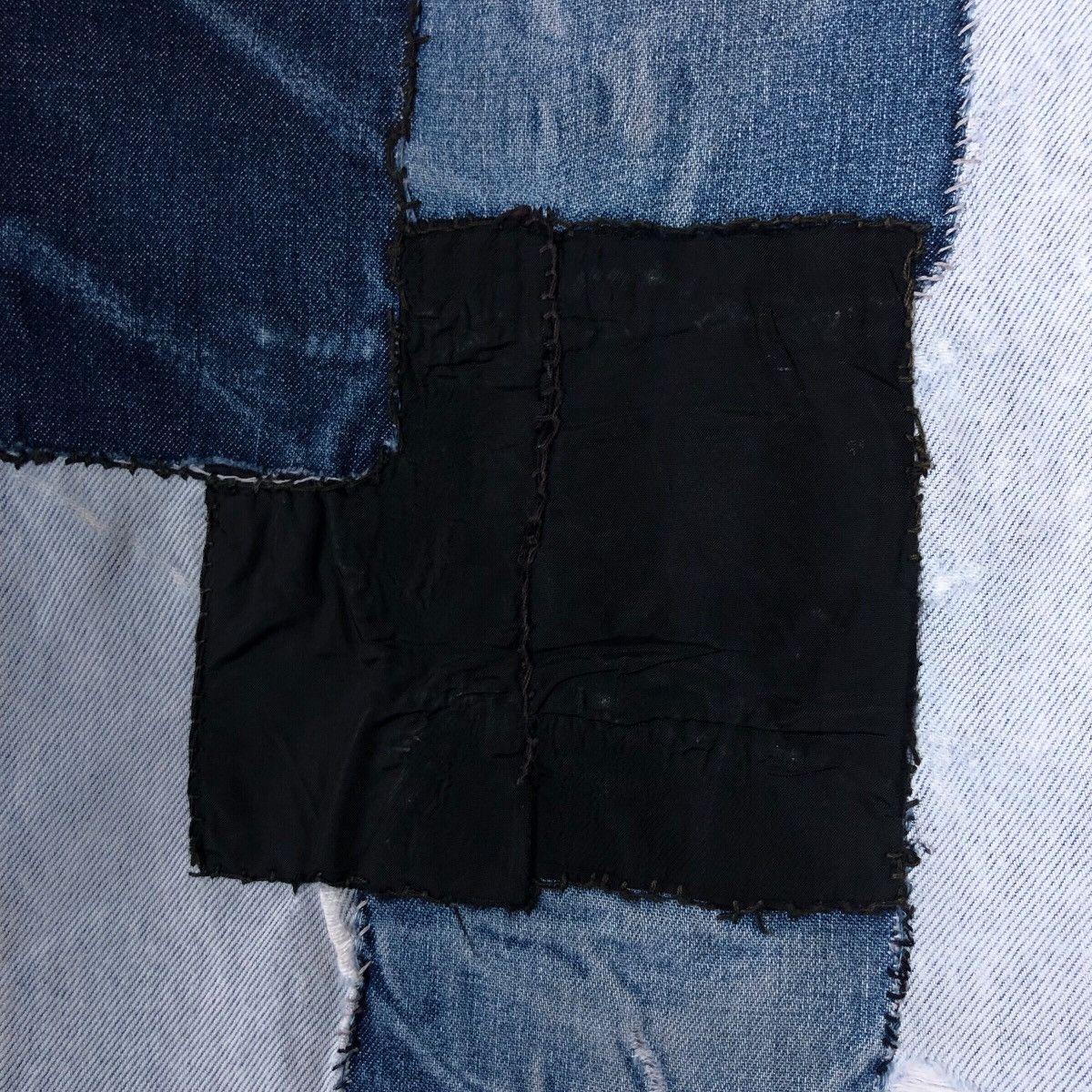 Edwin Vintage Edwin Acid Wash Distressed Patchwork Denim Jeans Size US 42 / EU 58 - 8 Thumbnail