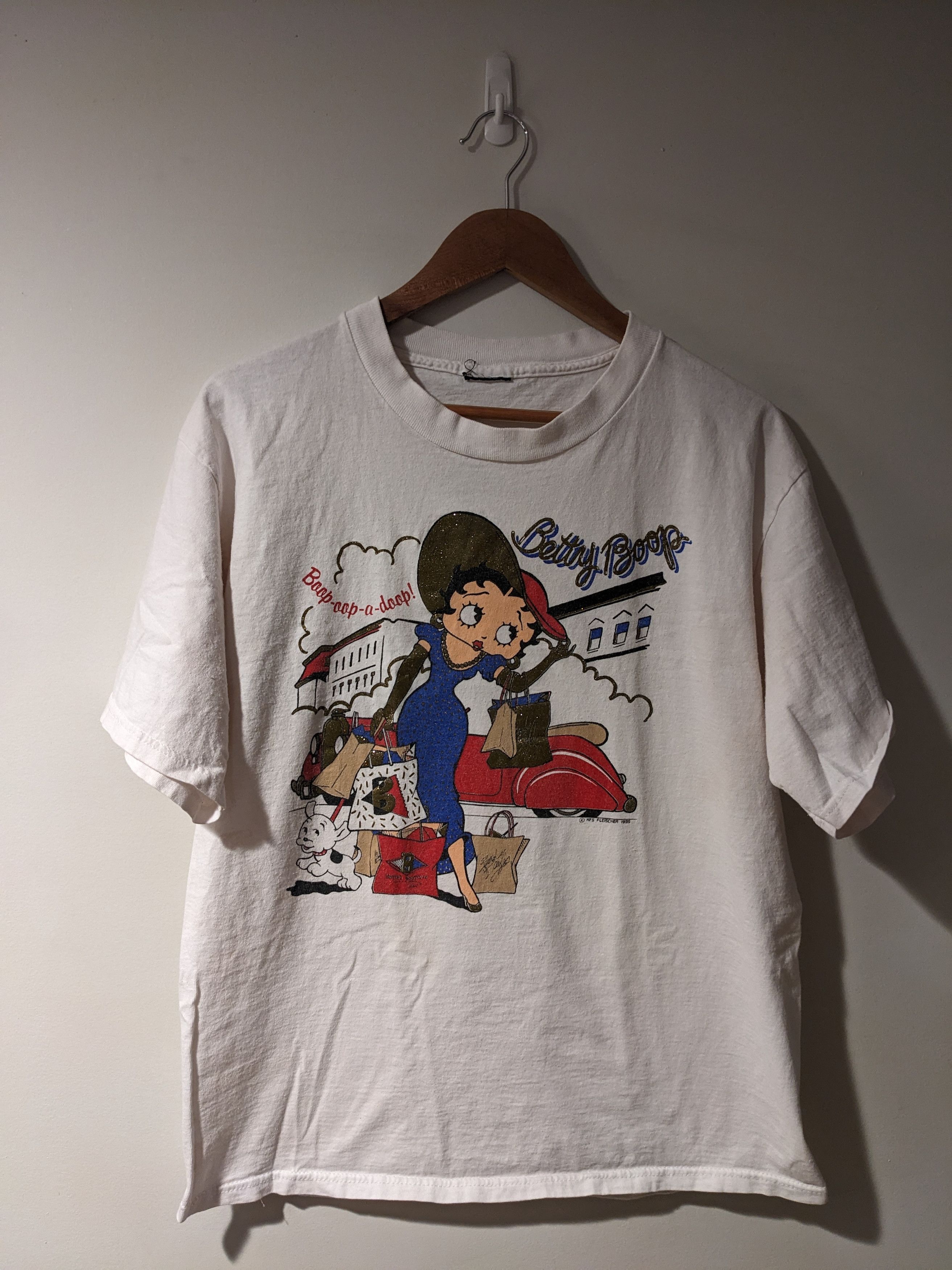 Cartoon Network × Vintage Vintage 1995 Betty Boop Shopping Dog Cartoon Medium T-Shirt Size US M / EU 48-50 / 2 - 1 Thumbnail