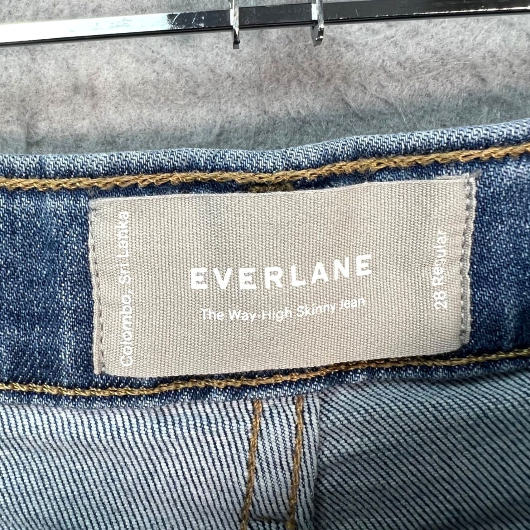 Everlane Everlane Womens Size 28 The Way High Skinny Jeans Organic Denim Blue Cotton Blend Denim Stretch 5-Pocket Womens Jeans Boys Womens 28? Size 28" / US 6 / IT 42 - 3 Thumbnail