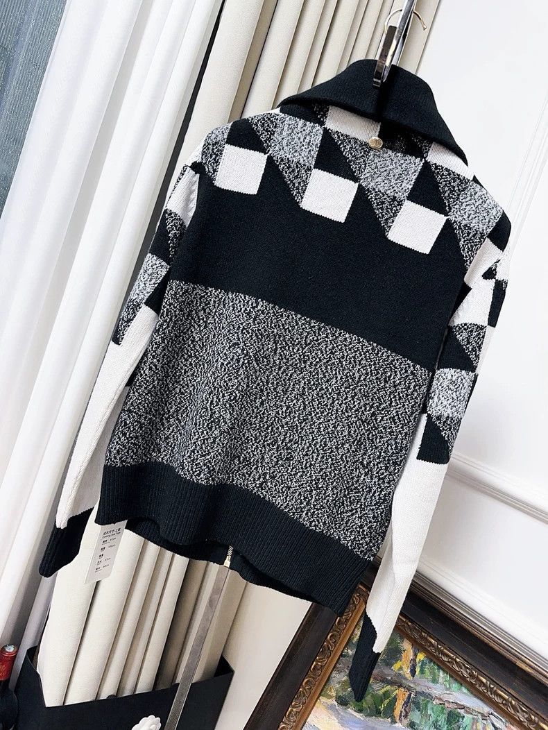 Chanel Chanel Coco Neige Checkerboard Zip Sweater Size M / US 6-8 / IT 42-44 - 2 Thumbnail