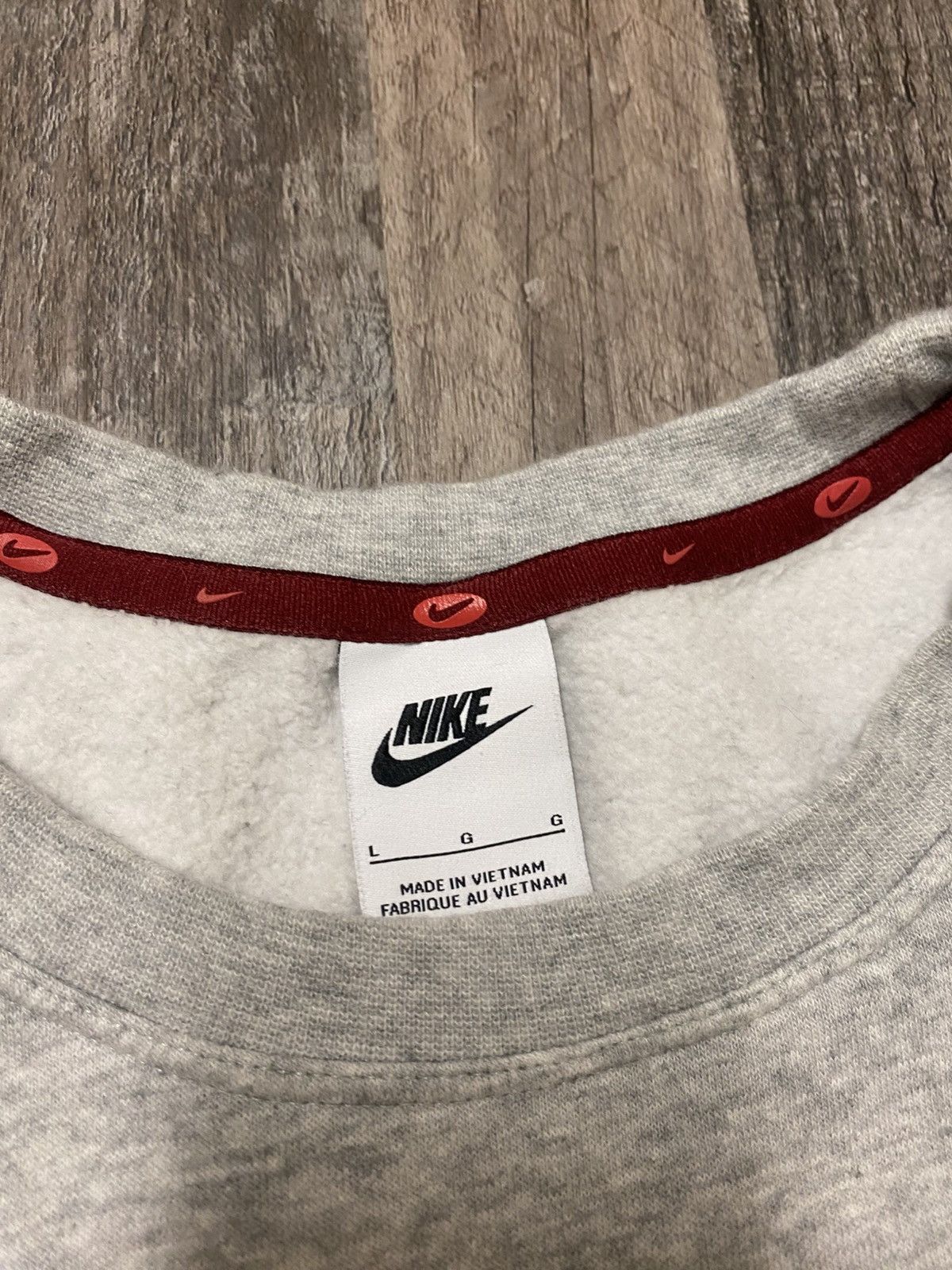 Nike Double Center Swoosh Pullover Sweatshirt Y2K
