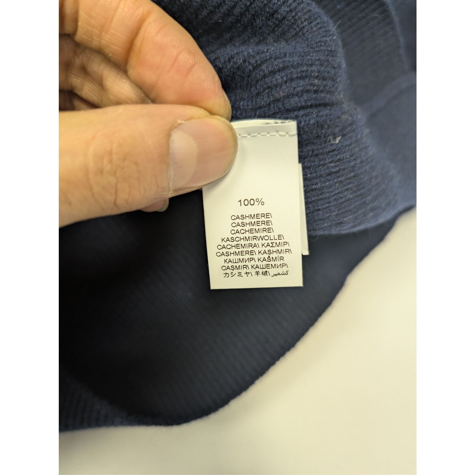 Brunello Cucinelli o1rshd1 CC20 Men's Ribbed Cashmere Zip Polo Sweater in Navy Size US M / EU 48-50 / 2 - 19 Thumbnail