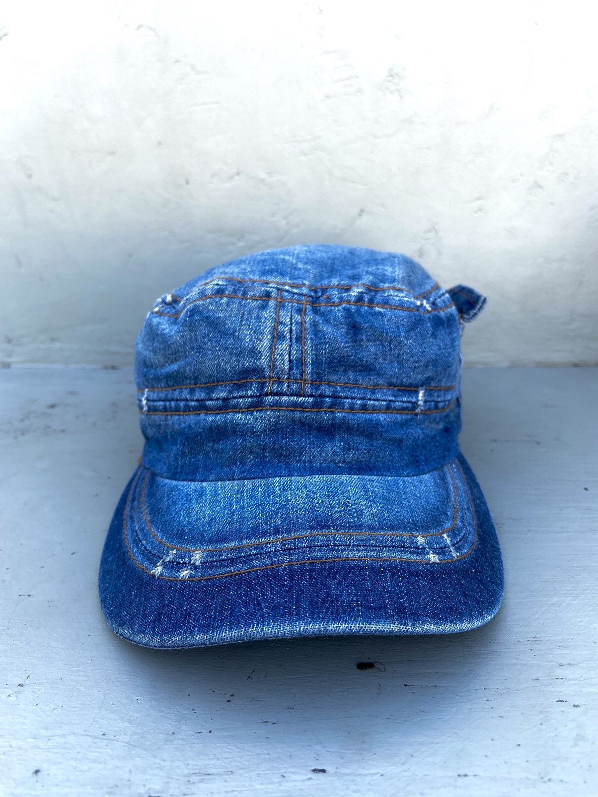 If Six Was Nine 2000s Made ob me pocket denim patrol hat Size ONE SIZE - 2 Thumbnail