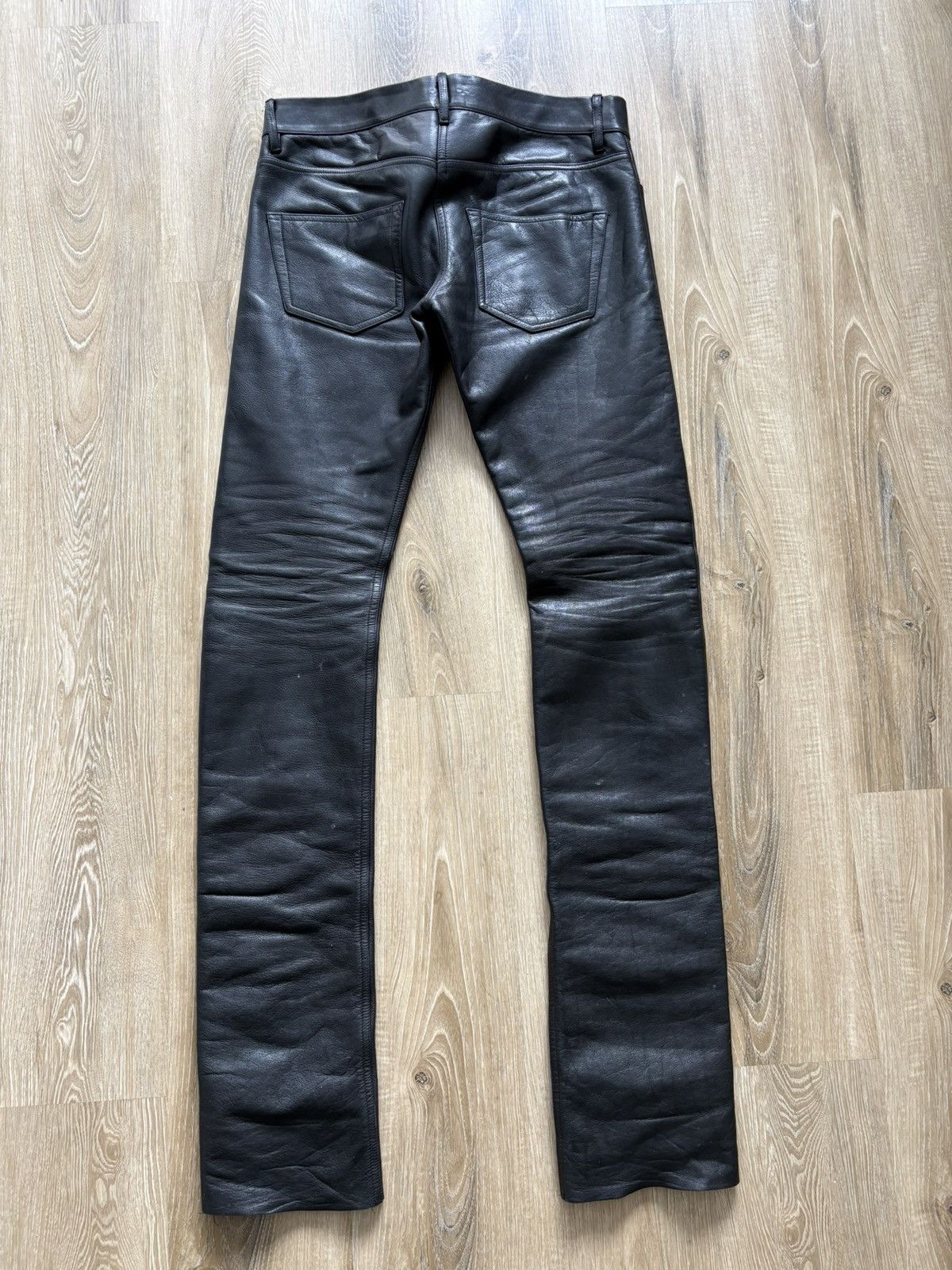 Rick Owens Crust 2009 Detroit leather calfskin pants Size US 32 / EU 48 - 2 Thumbnail