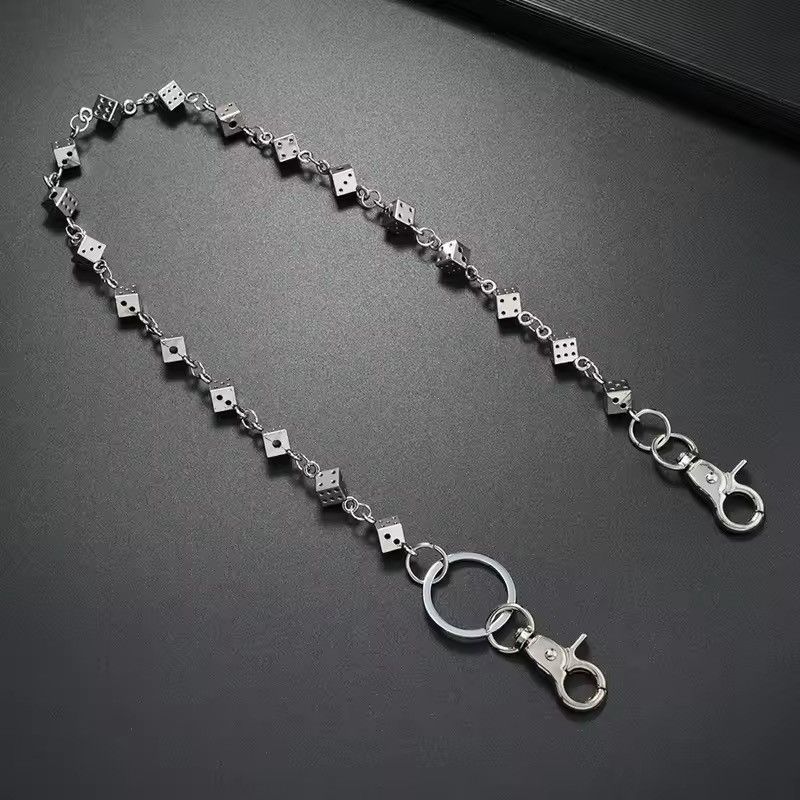 Japanese Brand Retro Dice Skull Pants Chain Size ONE SIZE - 2 Thumbnail