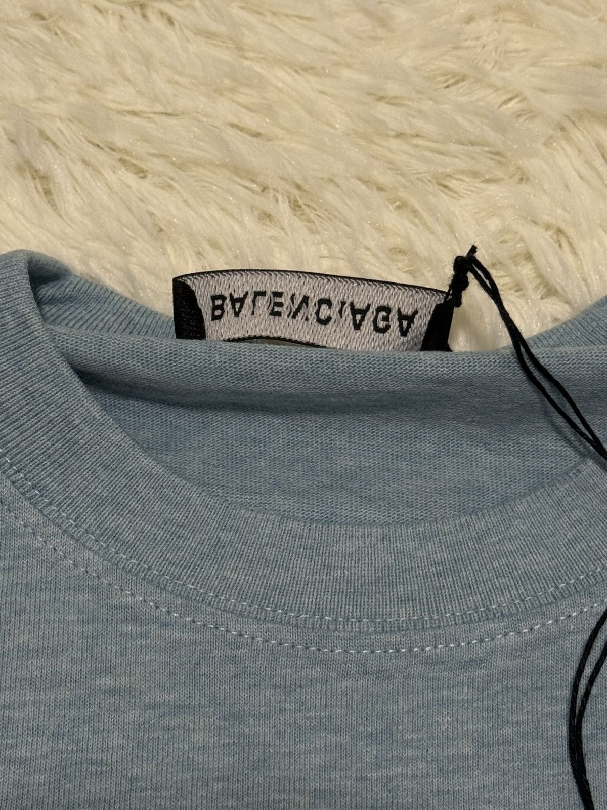 Balenciaga Balenciaga sky blue t shirt Size US XXS / EU 40 - 5 Thumbnail
