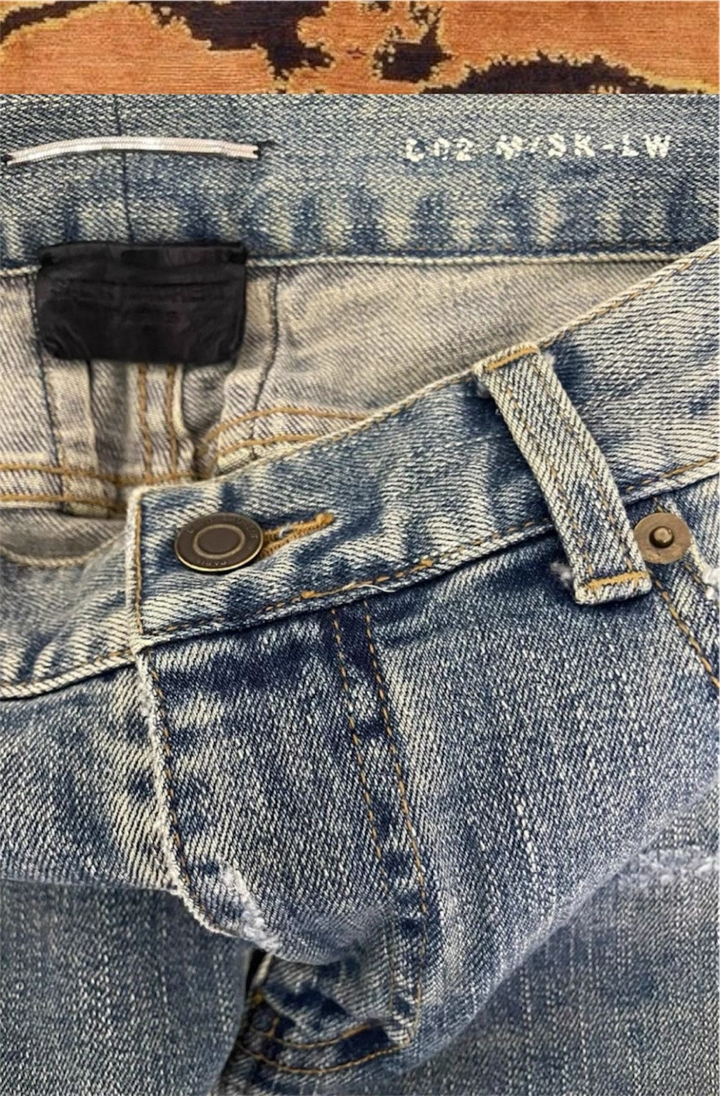 Other SAINT LAURENT PARIS SS15 "PSYCH ROCK" CRASH DENIM Size US 30 / EU 46 - 5 Thumbnail