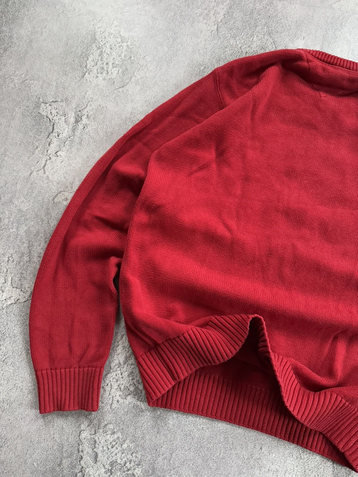 Tommy Hilfiger × Vintage Tommy Hilfiger M FCK SVF red sweater jumper sweatshirt 00s Size US M / EU 48-50 / 2 - 13 Thumbnail