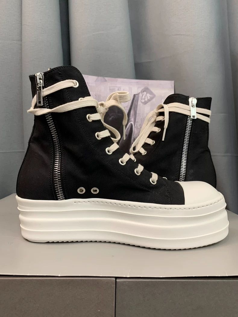 Rick Owens Rick Owens Thick-soled waxed material casual shoes Size US 9.5 / EU 42-43 - 5 Thumbnail