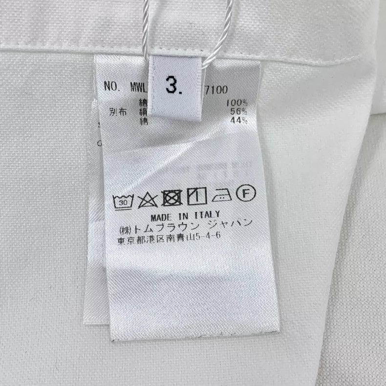 Thom Browne Thom Browne size3 Cotton lapel single row button long sleev Size US L / EU 52-54 / 3 - 8 Thumbnail