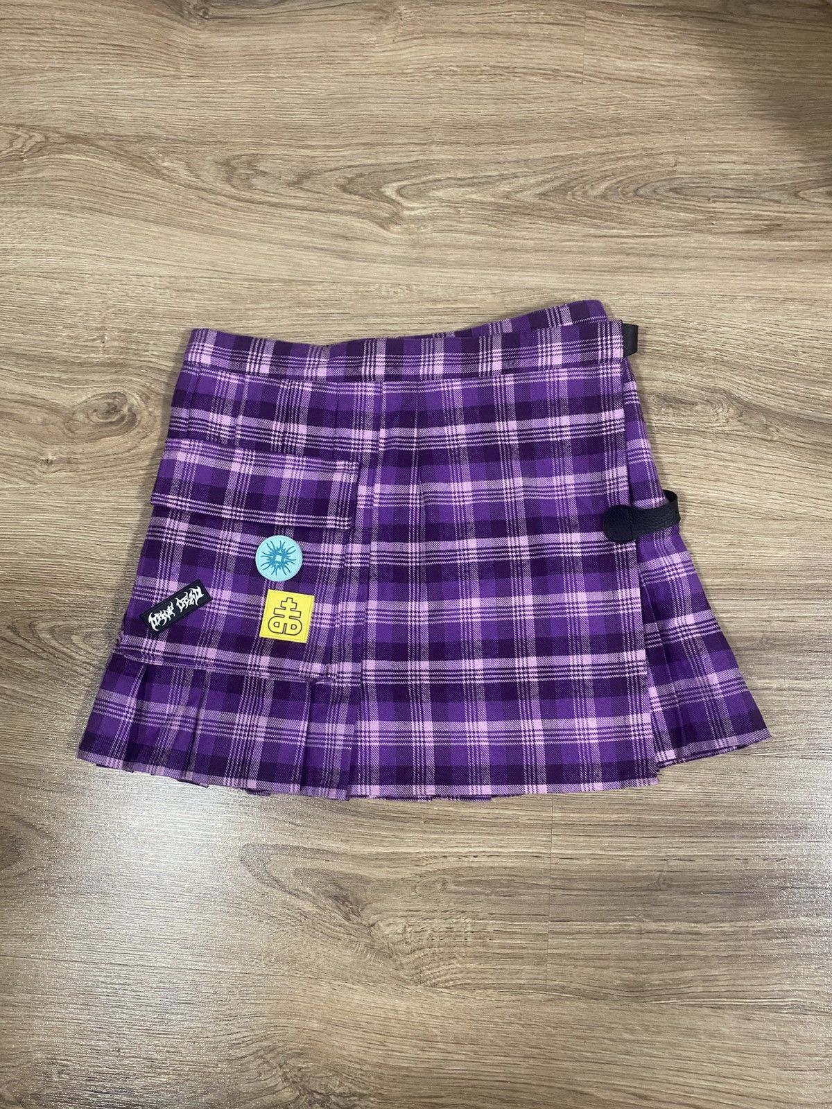 Drop Dead Clothing Drop Dead Checkered Japanese School Style Mini/Midi Skirt S Size 28" / US 6 / IT 42 - 1 Thumbnail