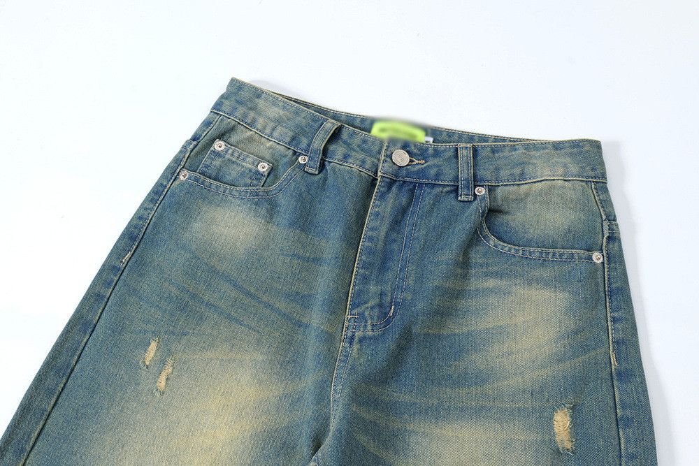Japanese Brand × Jean Men's punk trend tie-dyed washed distressed jeans Size US 32 / EU 48 - 3 Thumbnail