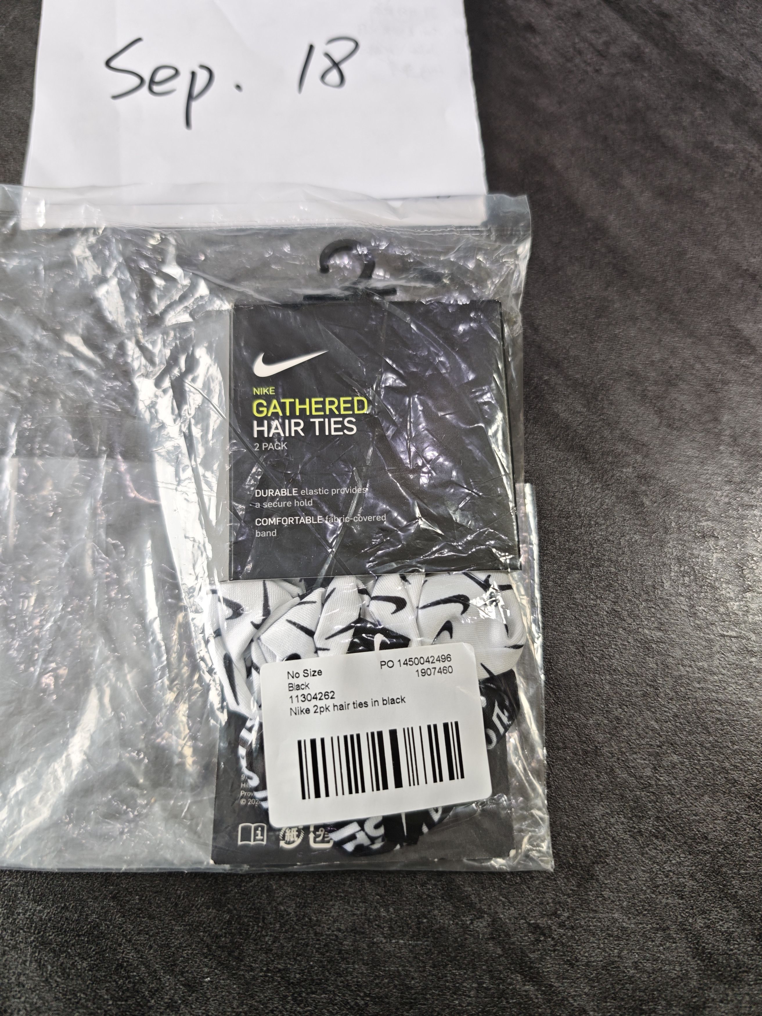 Nike Nike Hair Tie White/Black Size ONE SIZE - 4 Thumbnail