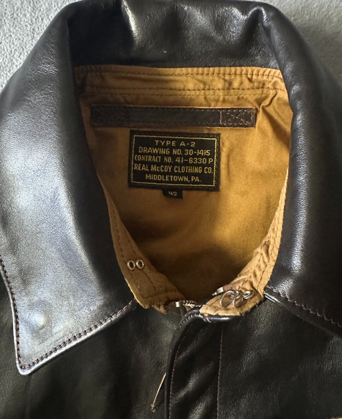 The Real McCoy's The Real McCoy's A2 Pilot's Jacket Size US L / EU 52-54 / 3 - 5 Thumbnail