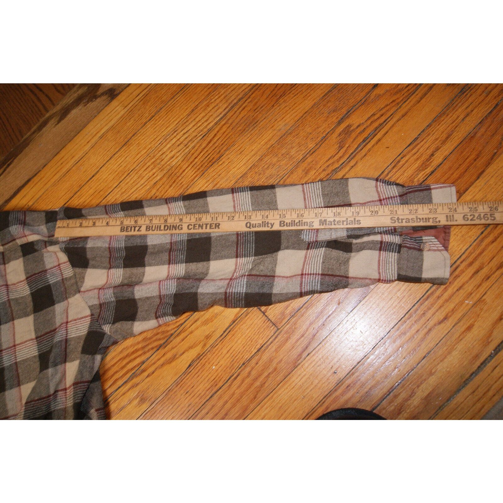 Sears VTG Sears Mens Flannel Shirt XL 17-17.5 Plaid Rockabilly Size US XL / EU 56 / 4 - 11 Thumbnail
