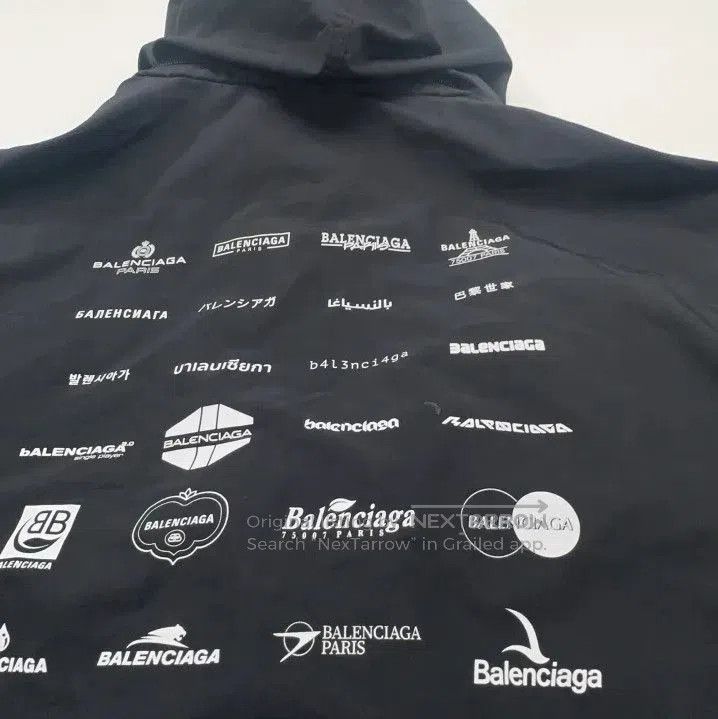 Balenciaga Balenciaga SS23 Logo Print Hooded Jacket. Size US S / EU 44-46 / 1 - 6 Thumbnail