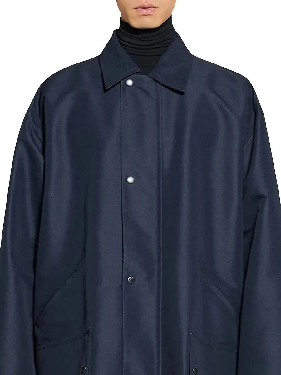 Balenciaga o1bcso1str1224 Blend Parka in Blue Size US XL / EU 56 / 4 - 5 Thumbnail