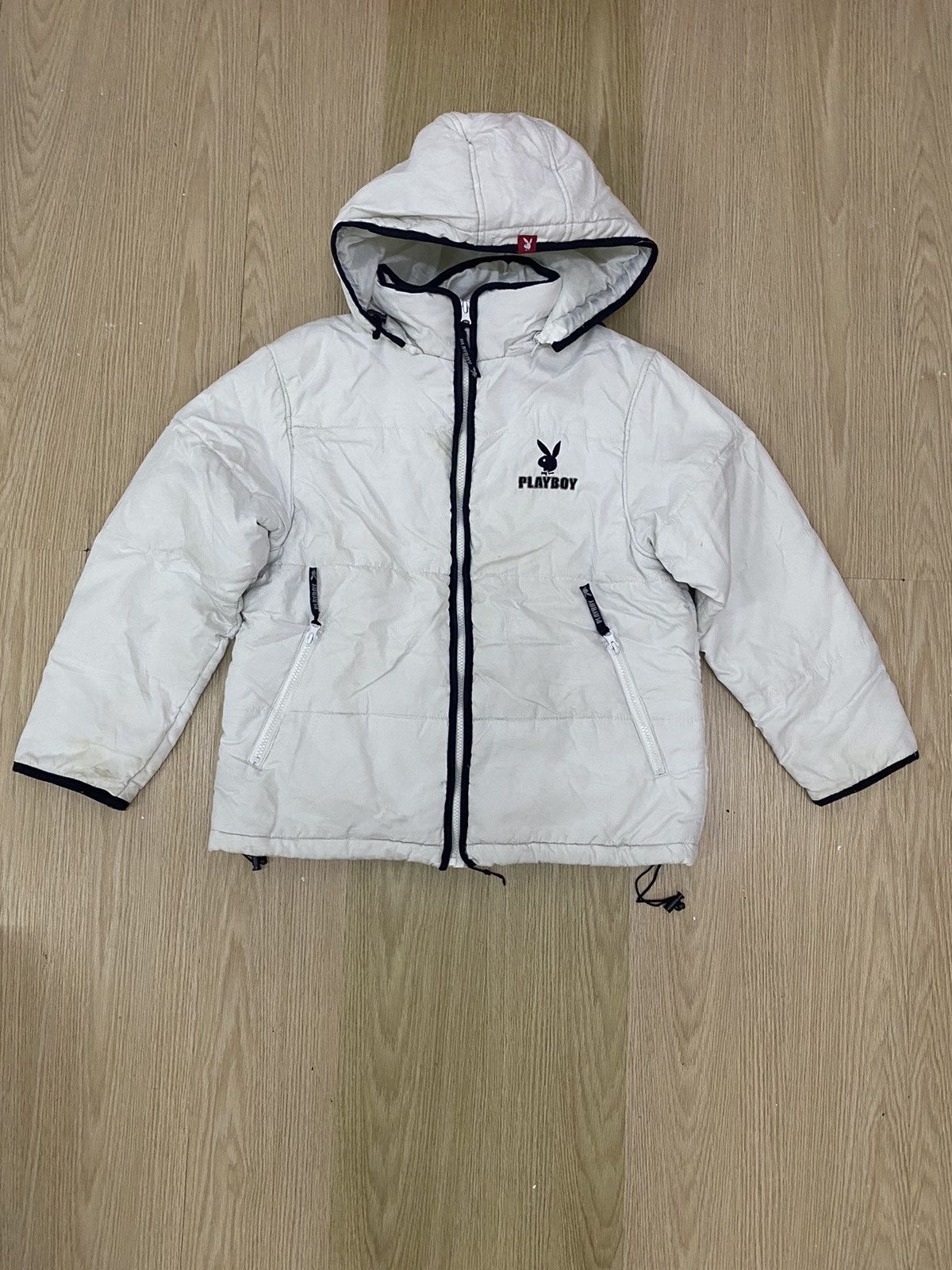 Playboy Vintage playboy white puffer jacket Size S / US 4 / IT 40 - 1 Thumbnail
