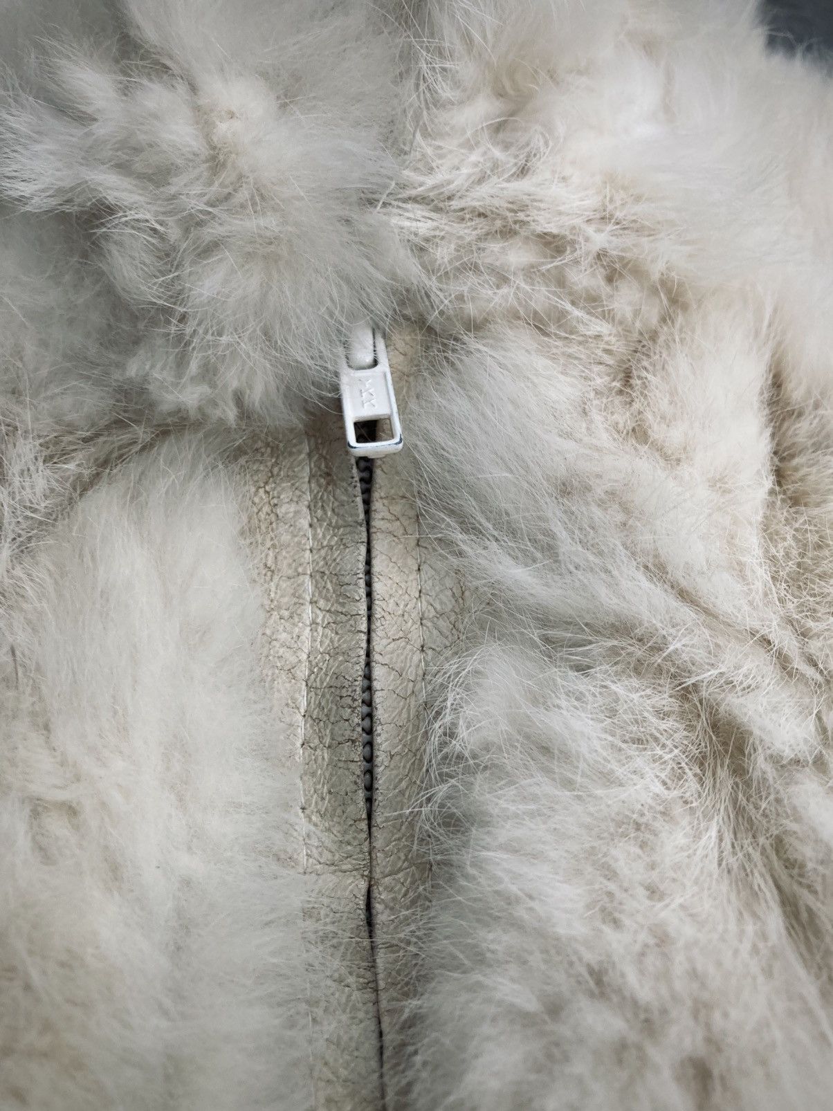 Vintage Vintage 80s Rabbit Fur Bomber Jacket Size M / US 6-8 / IT 42-44 - 4 Thumbnail