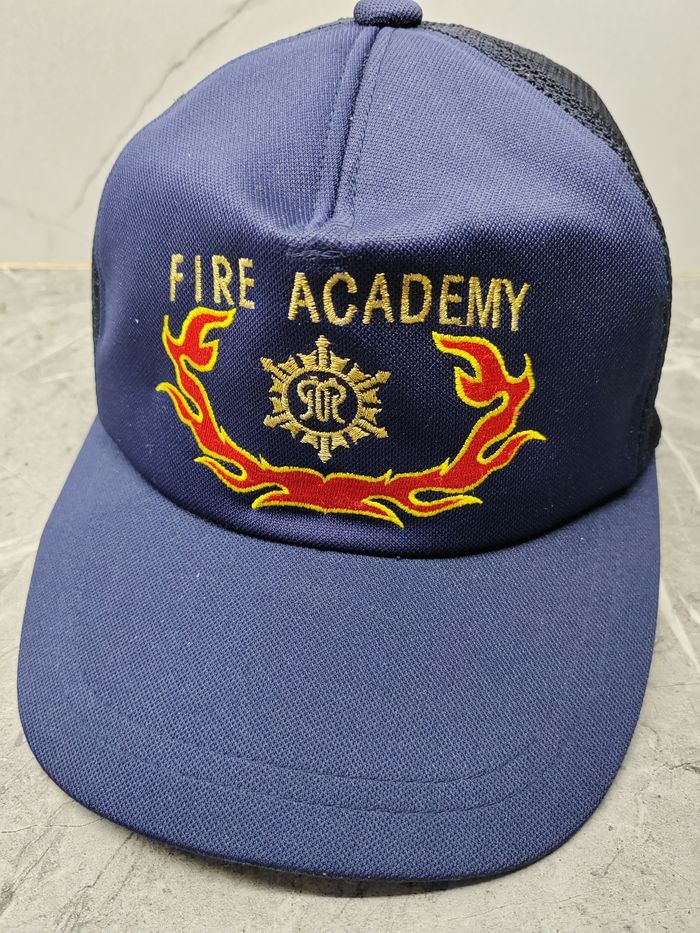 Japanese Brand Vintage Fire Academy Cap Hat Size ONE SIZE - 1 Thumbnail
