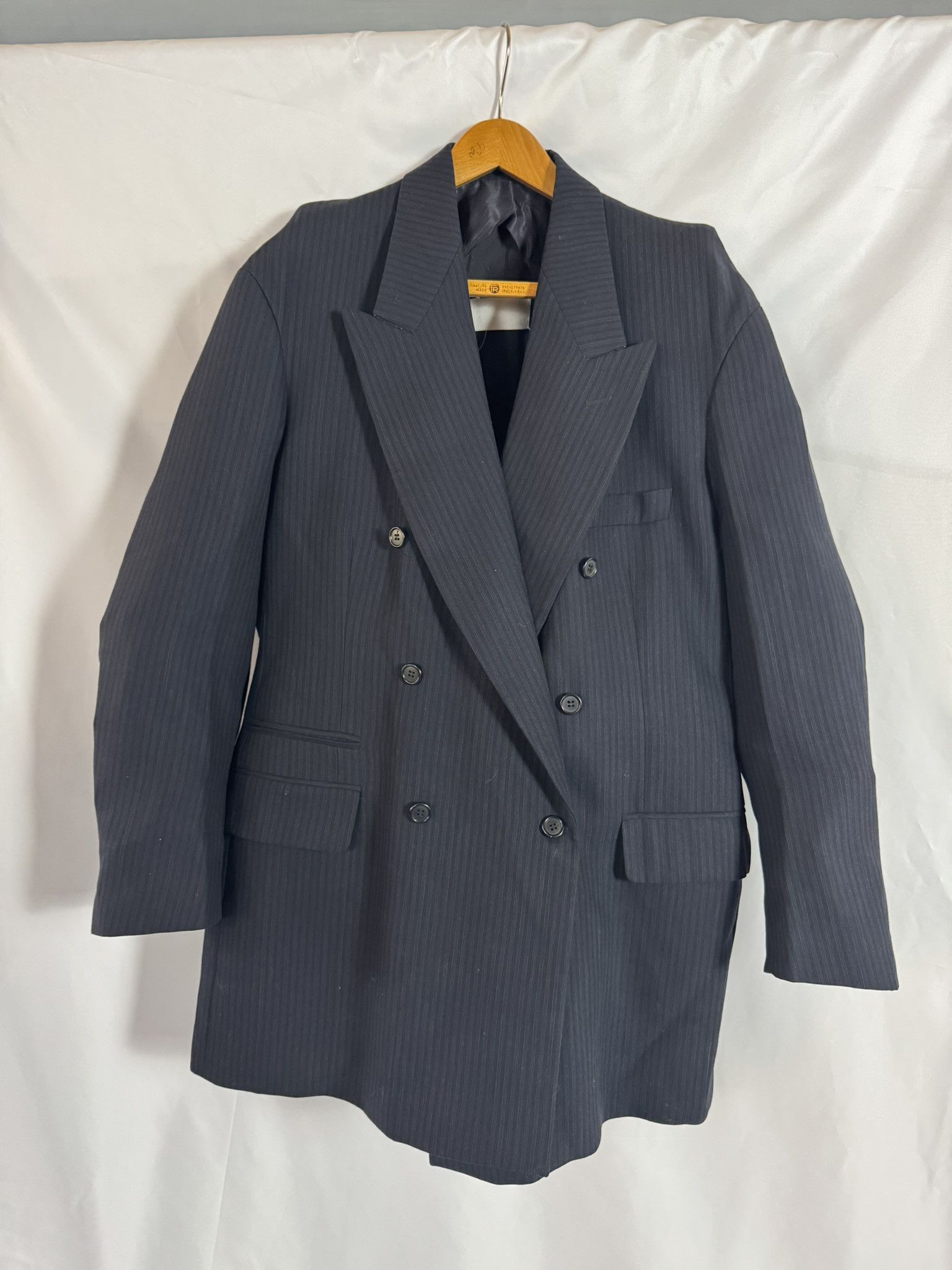 Maison Margiela Vintage Martin Margiela Double Breasted Pinstripe Blazer 42 Size M / US 6-8 / IT 42-44 - 16 Thumbnail