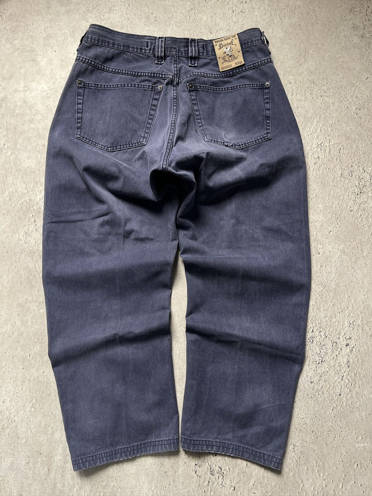 Diesel Washed blue Diesel baggy retro jeans pants y2k Size US 35 - 10 Thumbnail