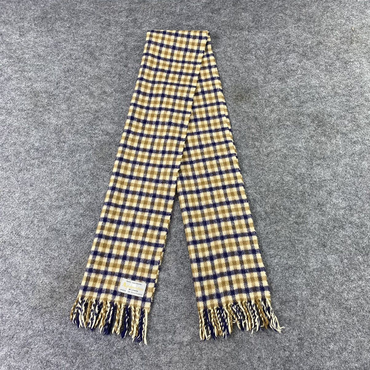 Aquascutum × Vintage Aquasqutum Cashmere Muffler/ Scar / Neckwear -T1386 Size ONE SIZE - 2 Thumbnail