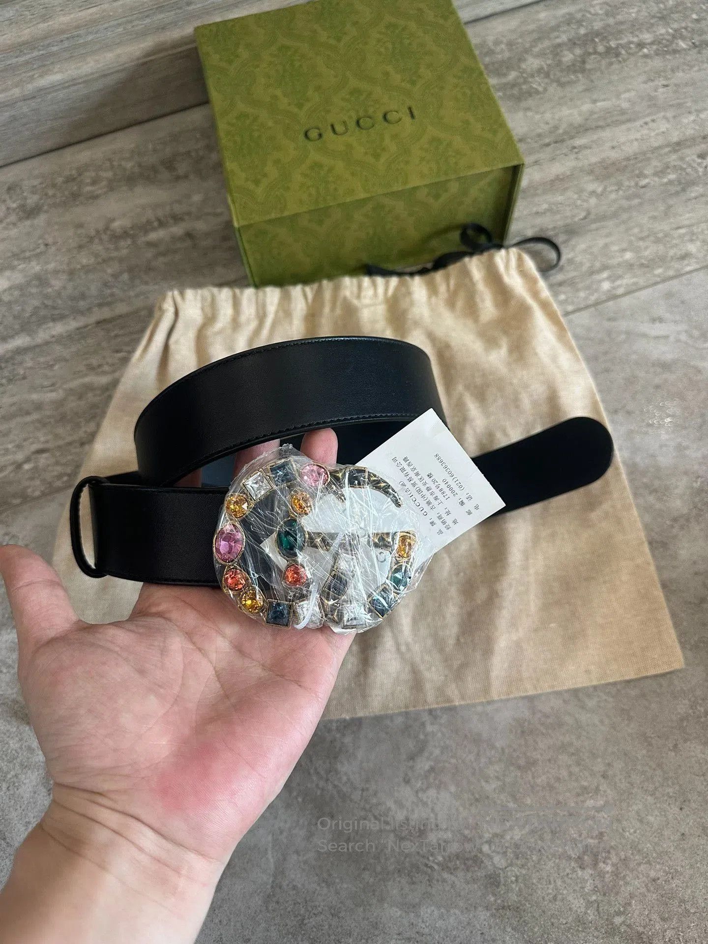 Gucci Gucci Rainbow Rhinestone Women's Belt. Size ONE SIZE - 2 Thumbnail