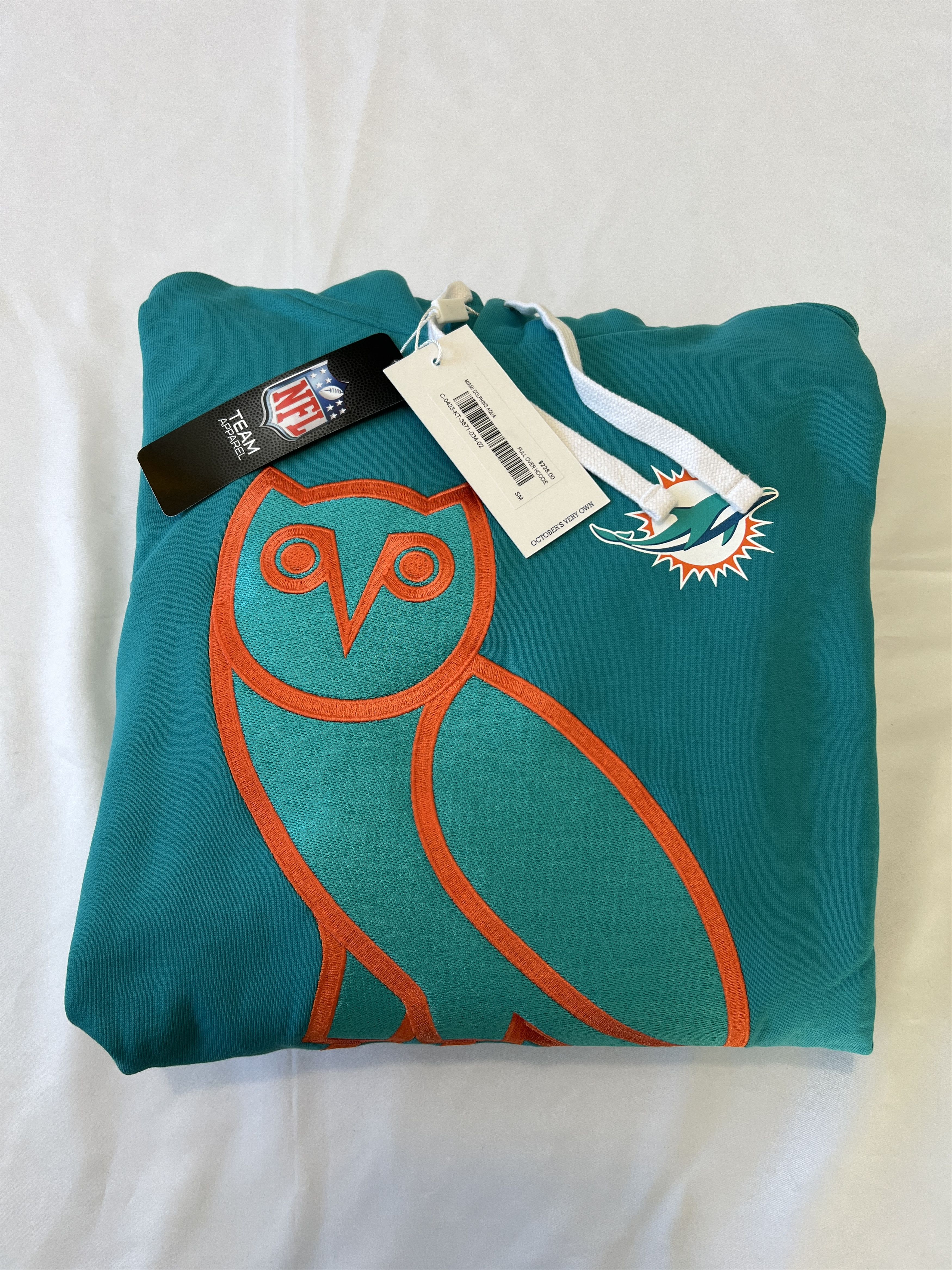Drake OVO x NFL Miami Dolphins OG Owl Hoodie Size US S / EU 44-46 / 1 - 1 Thumbnail
