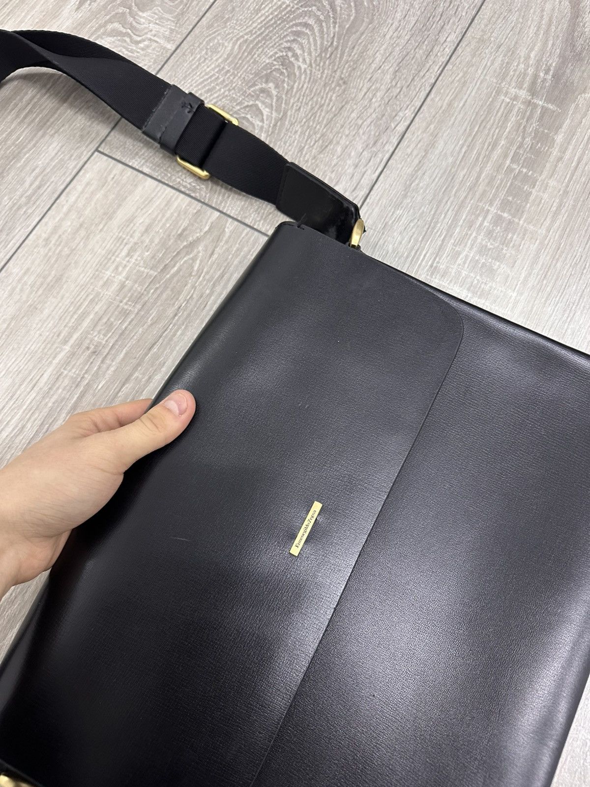 Ermenegildo Zegna Ermenegildo Zegna Leather Shoulder Bag Size ONE SIZE - 3 Thumbnail