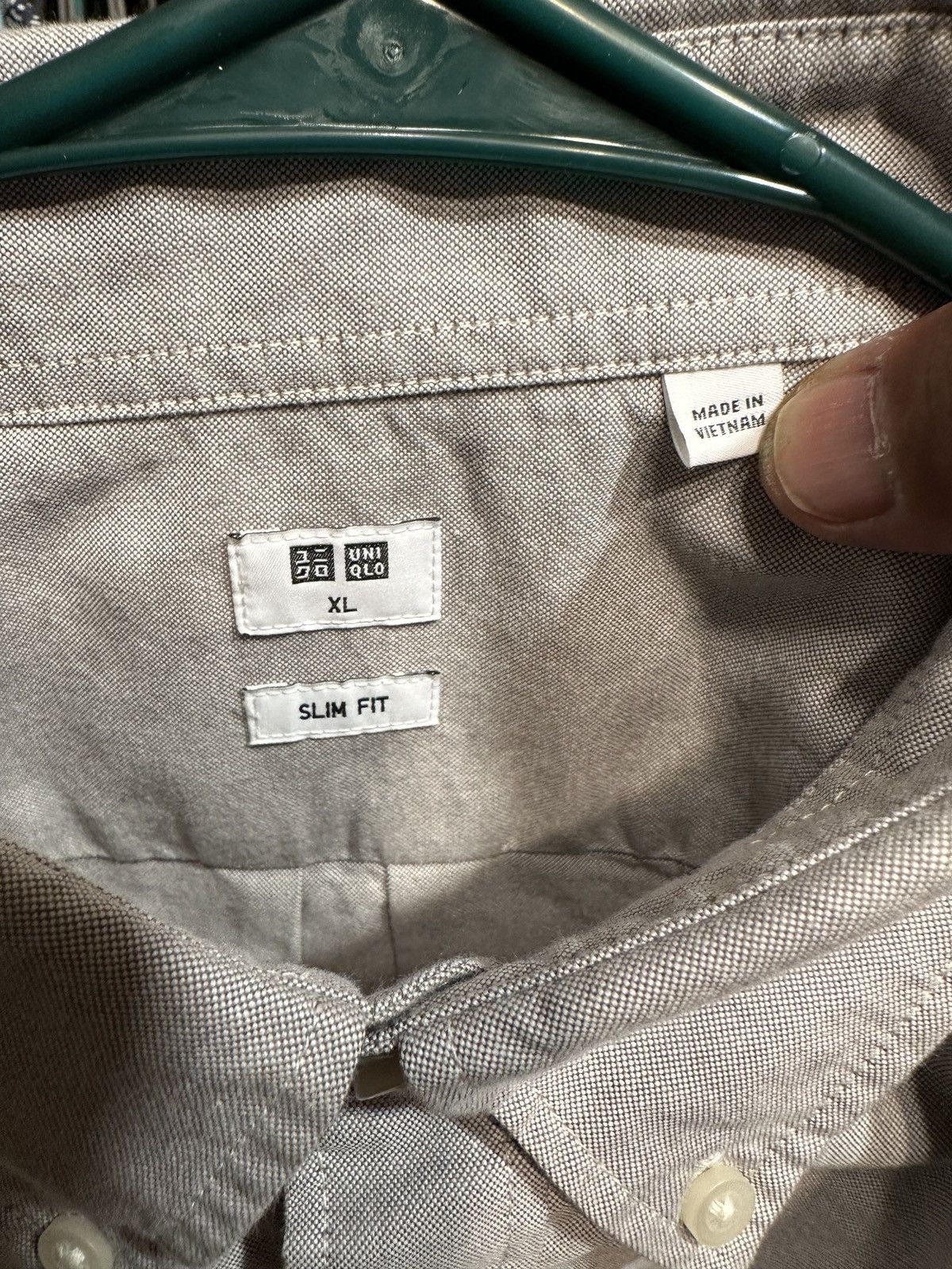 Uniqlo New Uniqlo Gray Shirt Slim Fit Men's XL Long Sleeves Size US XL / EU 56 / 4 - 4 Thumbnail