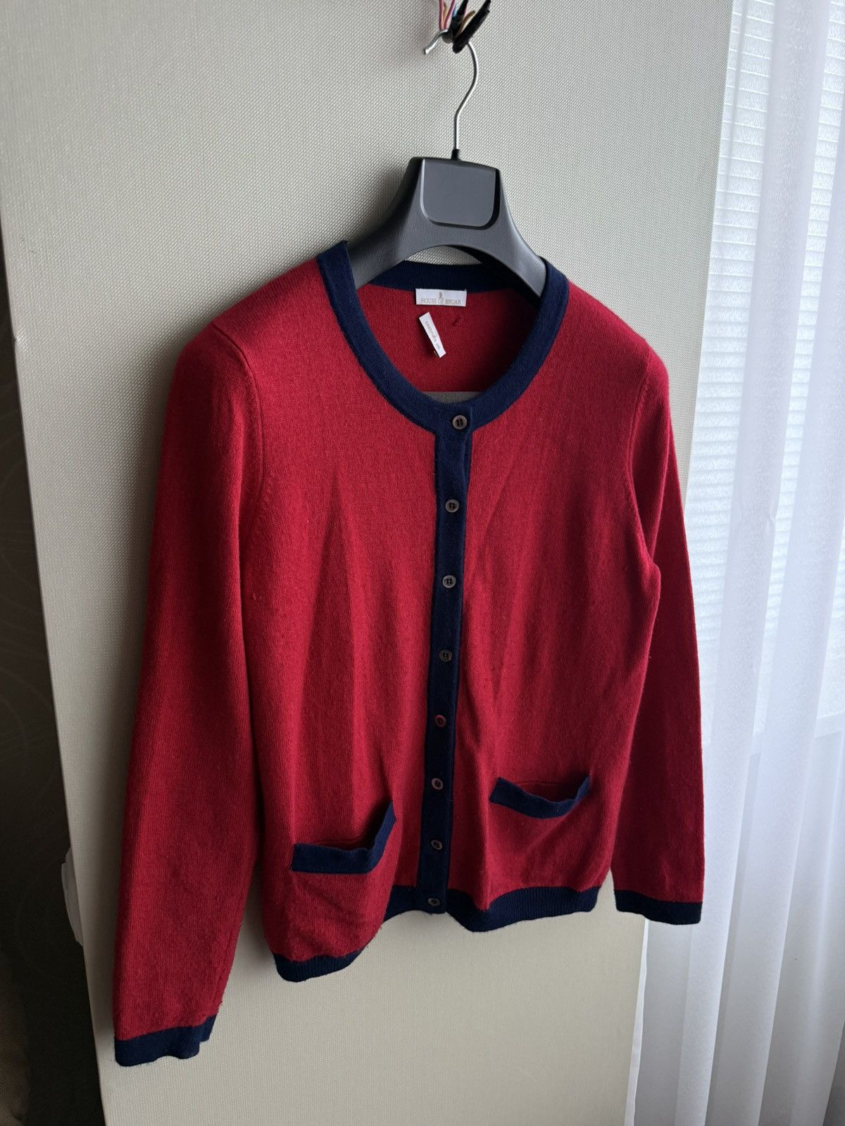 Other House Of Bruar Red Cashmere Silk Cardigan Size S Size S / US 4 / IT 40 - 3 Thumbnail