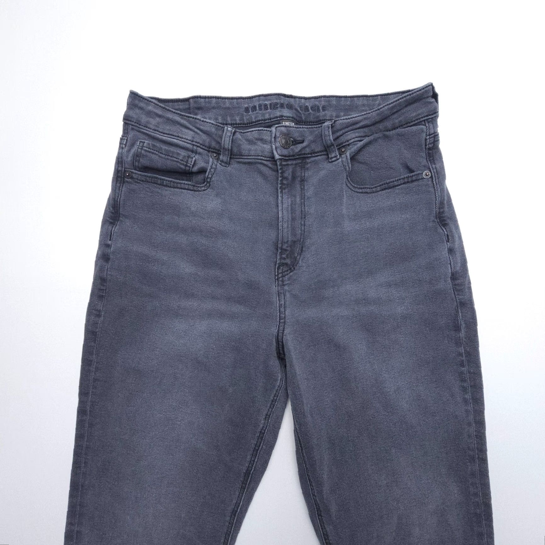 American Eagle Outfitters VINTAGE American Eagle Mom Jeans Womens 10 Black Stretch Denim High Rise EUC Size 27" / US 4 / IT 40 - 3 Thumbnail
