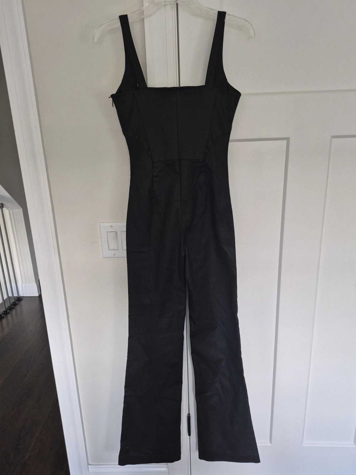 7 For All Mankind Jumpsuit Coated Denim Sleeveless Boot Leg Size XS NEW Gift Size 24" / US 00 / IT 34 - 6 Thumbnail
